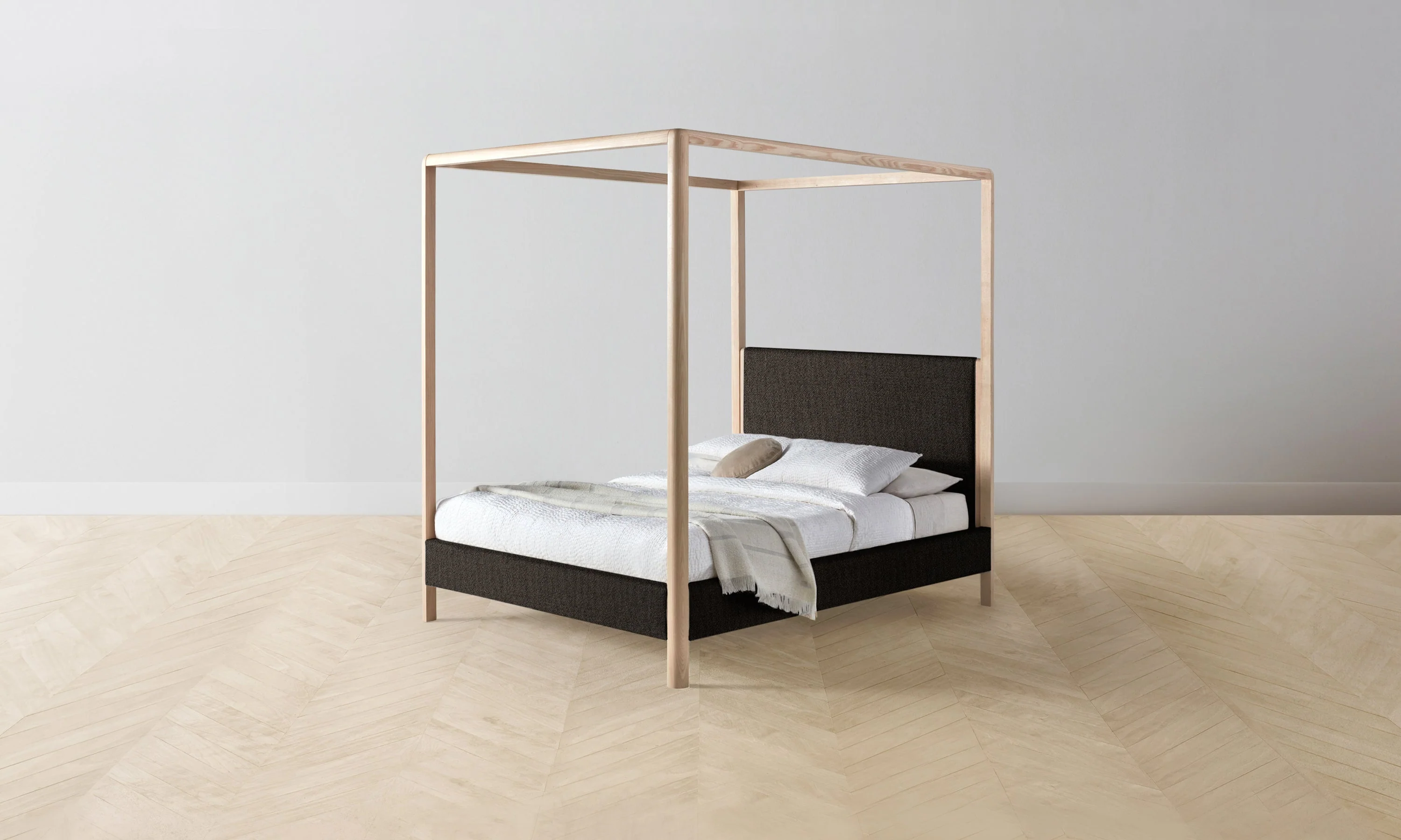 The Thompson Canopy Bed - Performance Textural Weave Root