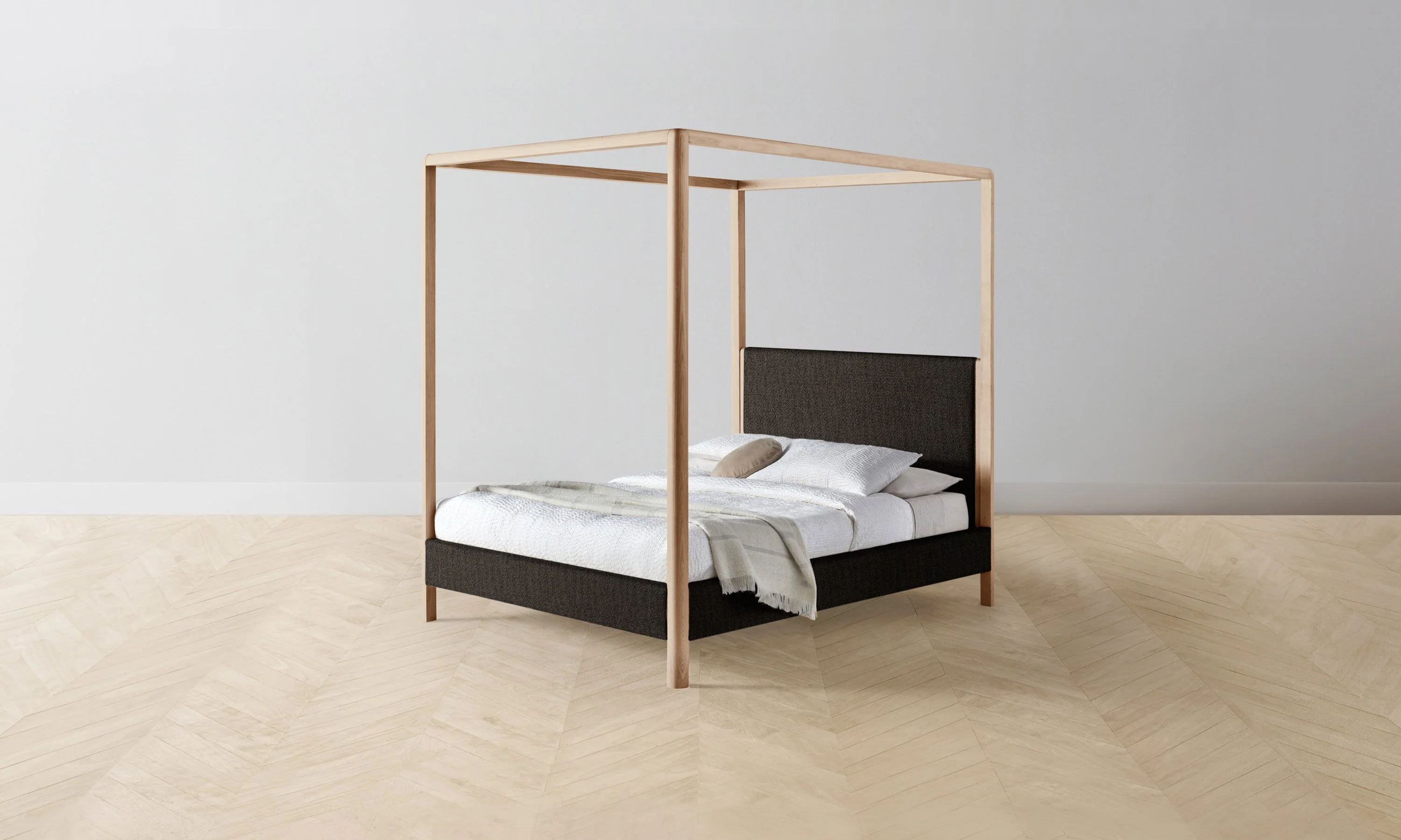The Thompson Canopy Bed - Performance Textural Weave Root - Image 2