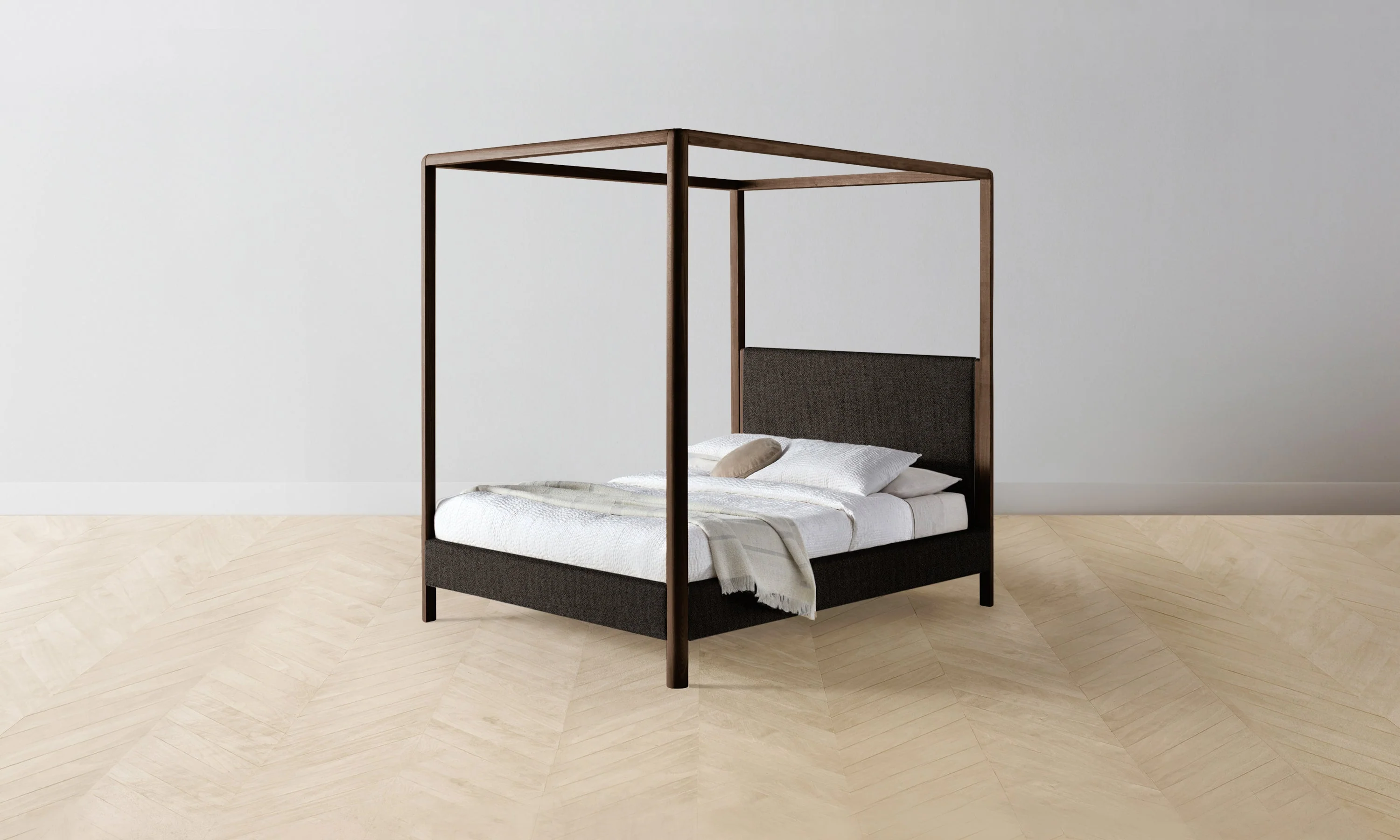 The Thompson Canopy Bed - Performance Textural Weave Root - Image 4