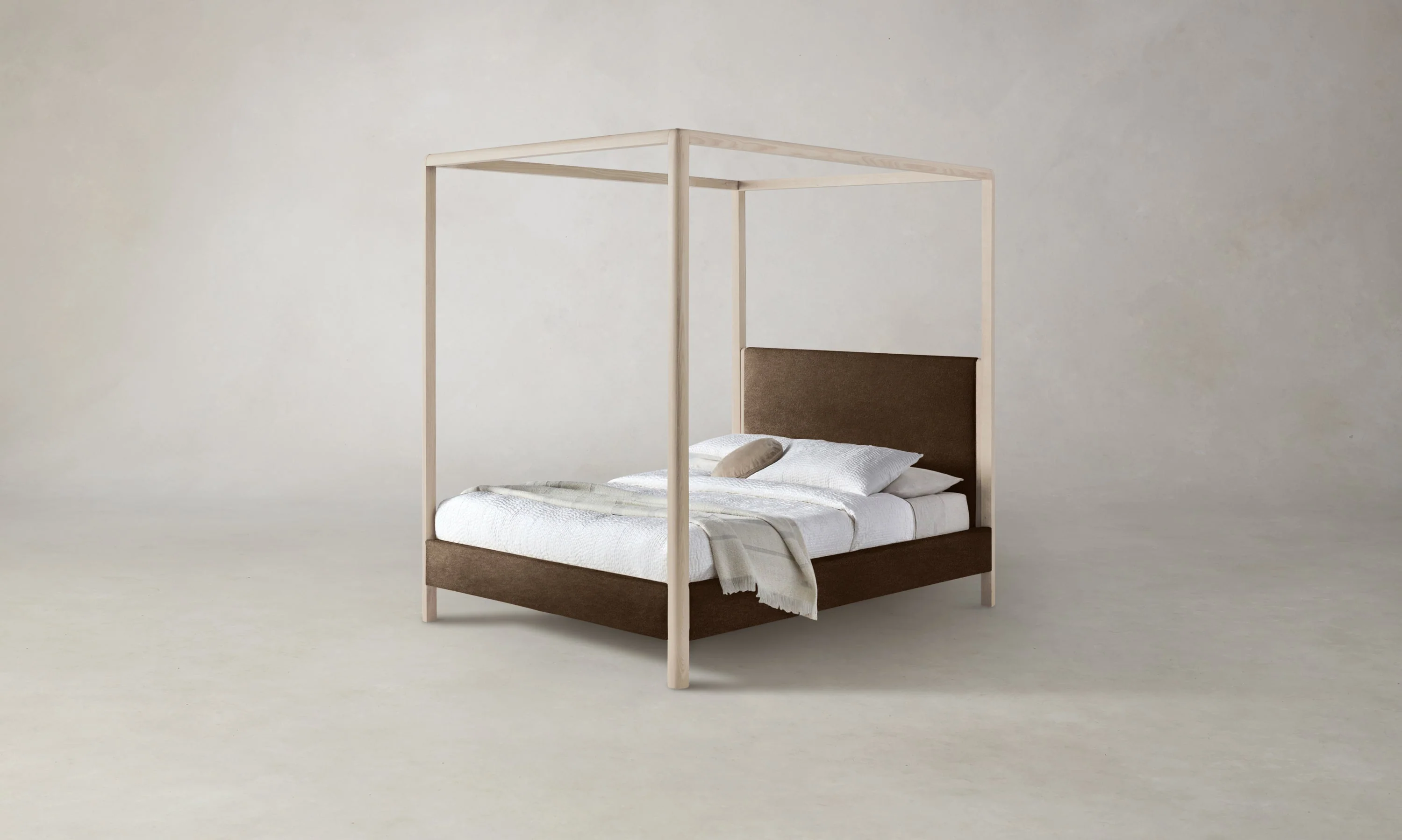 The Thompson Canopy Bed - Performance Velvet Bark - Image 7