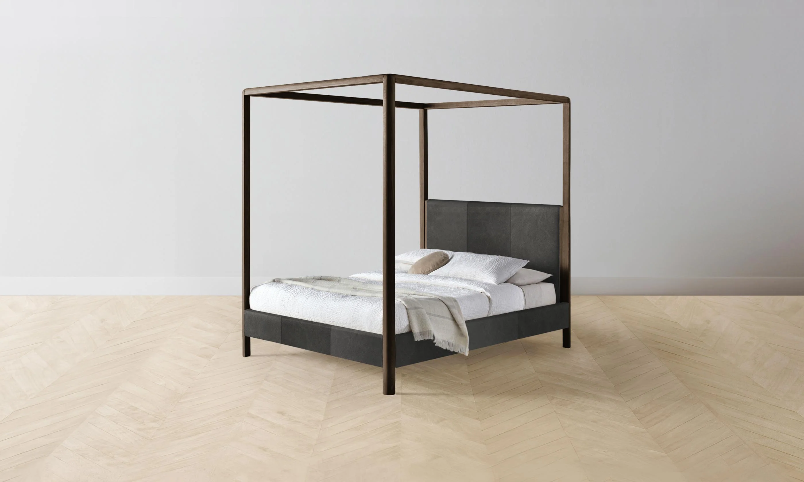 The Thompson Canopy Bed - Tuscan Leather Seal - Image 4
