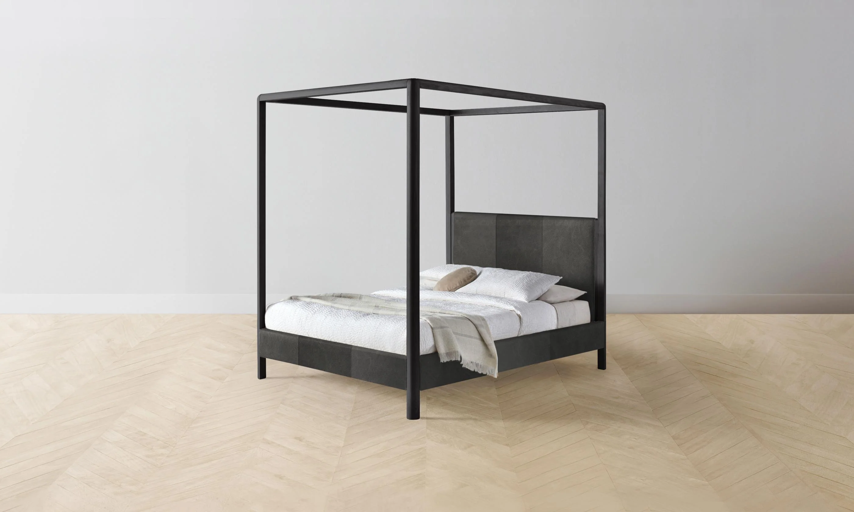 The Thompson Canopy Bed - Tuscan Leather Seal - Image 5