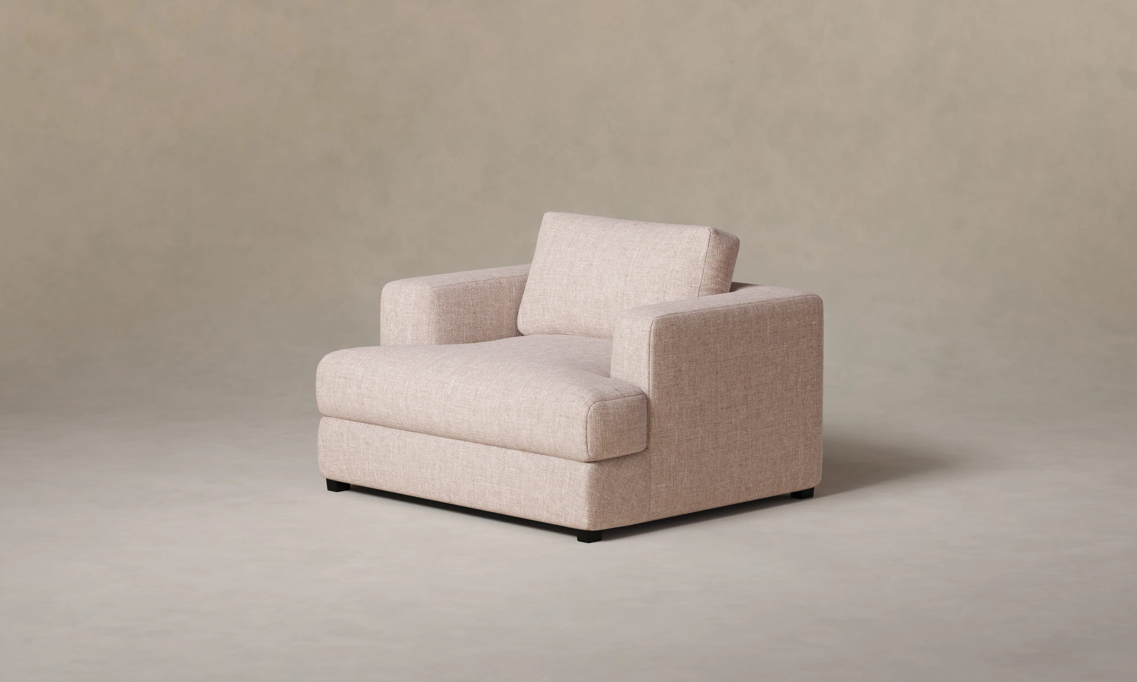 The Varick Chair-and-a-Half - Heritage Belgian Linen Petal
