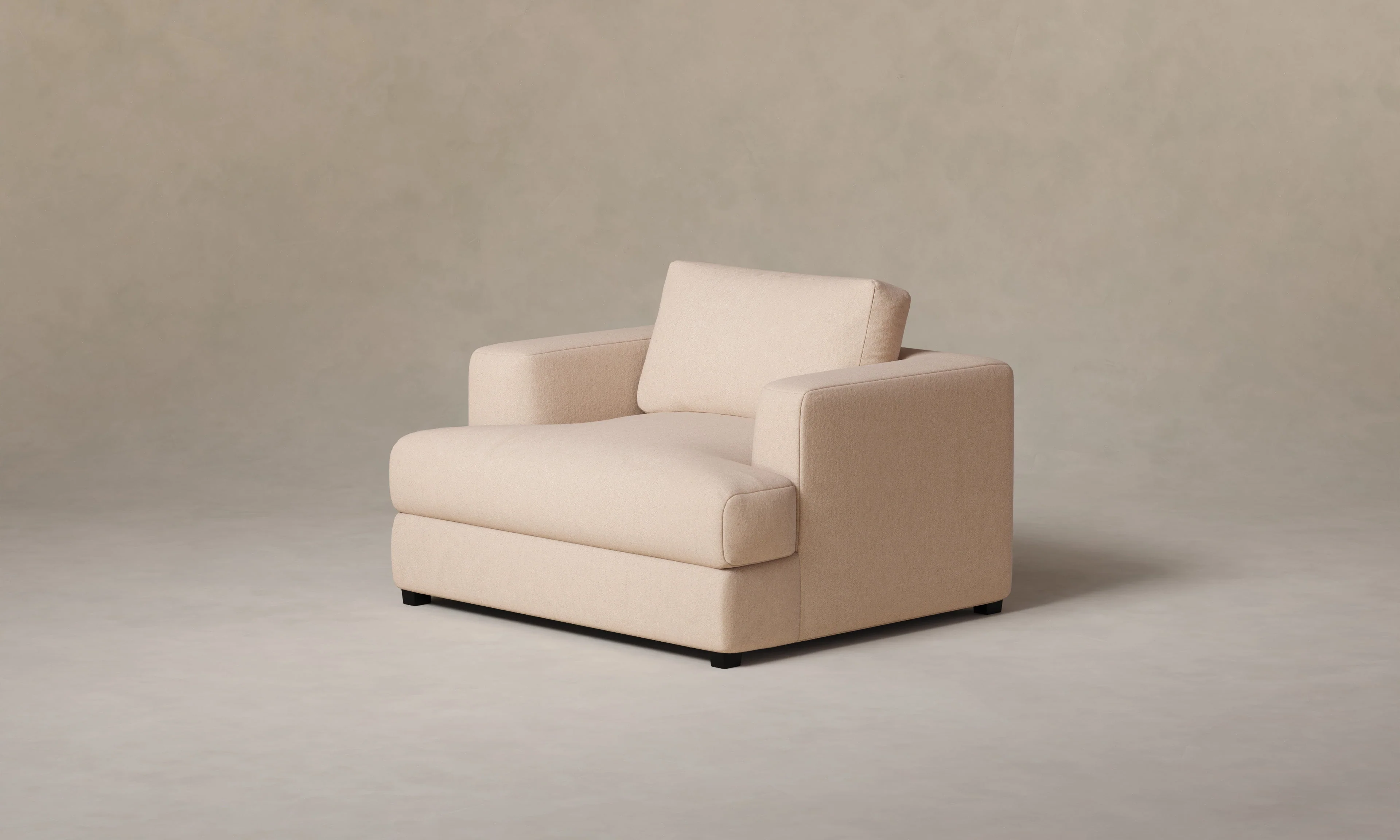 The Varick Chair-and-a-Half - Marled Alpaca Velvet Rosette