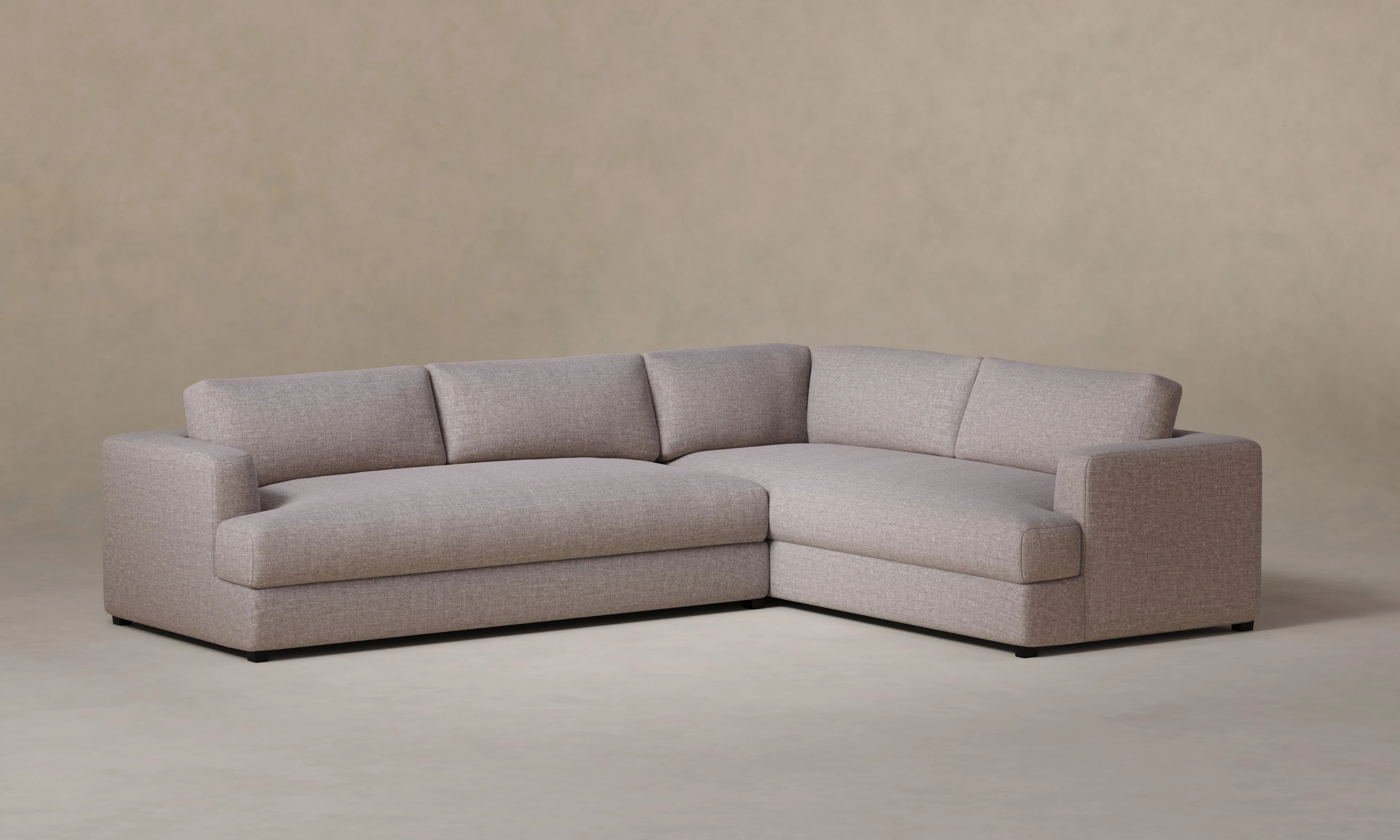 The Varick Sectional - Heritage Belgian Linen Agate