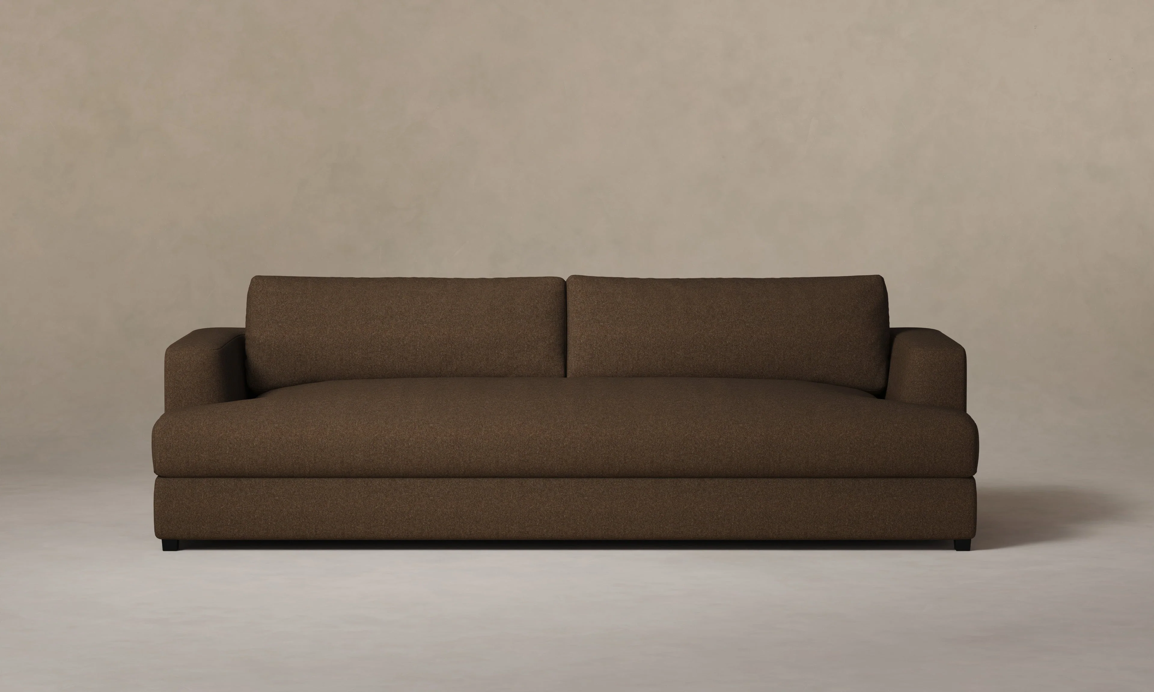 The Varick Sofa - Italian Brushed Wool Cocoa