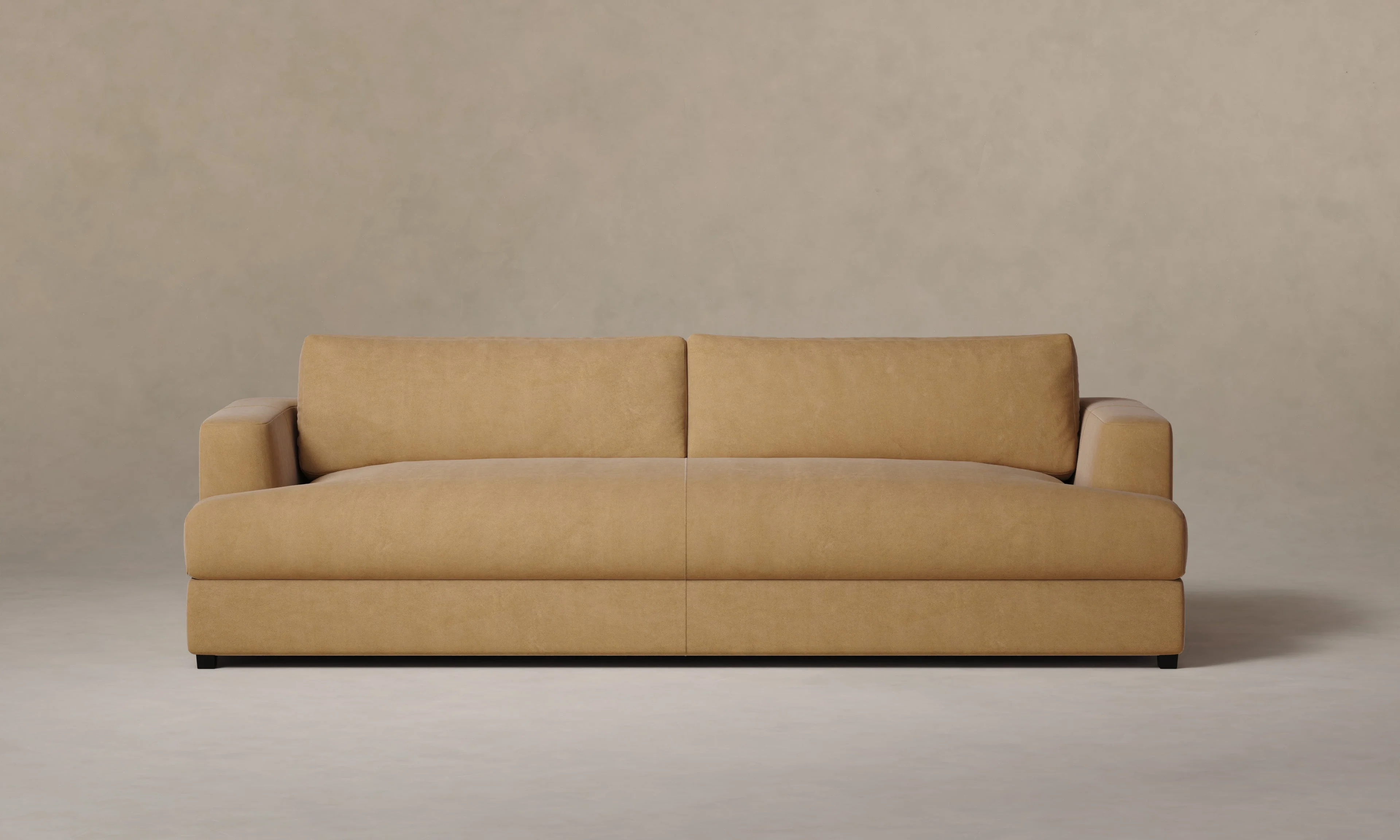 The Varick Sofa - Nubuck Leather Rye