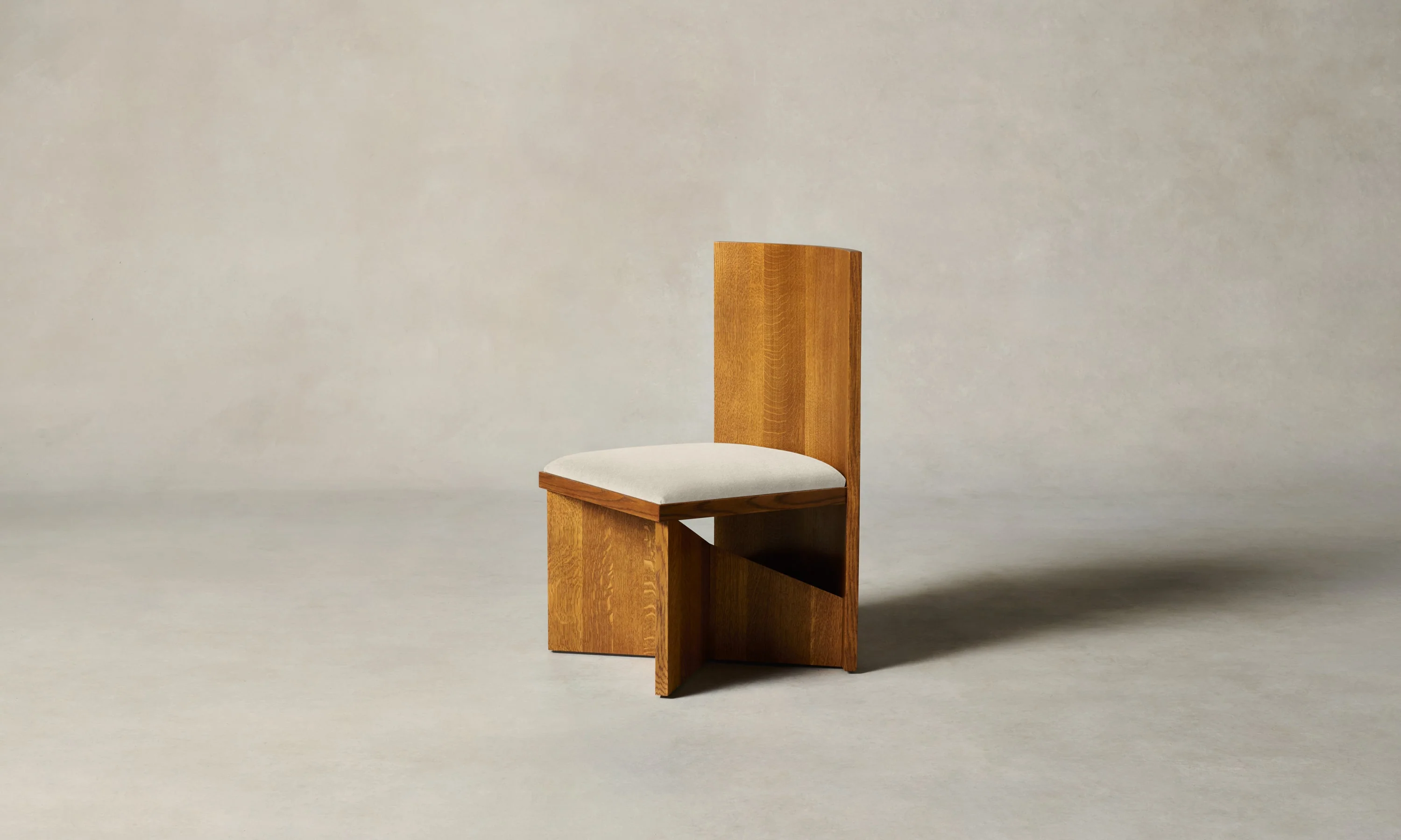 The Venice Chair - Marled Alpaca Velvet Porcelain