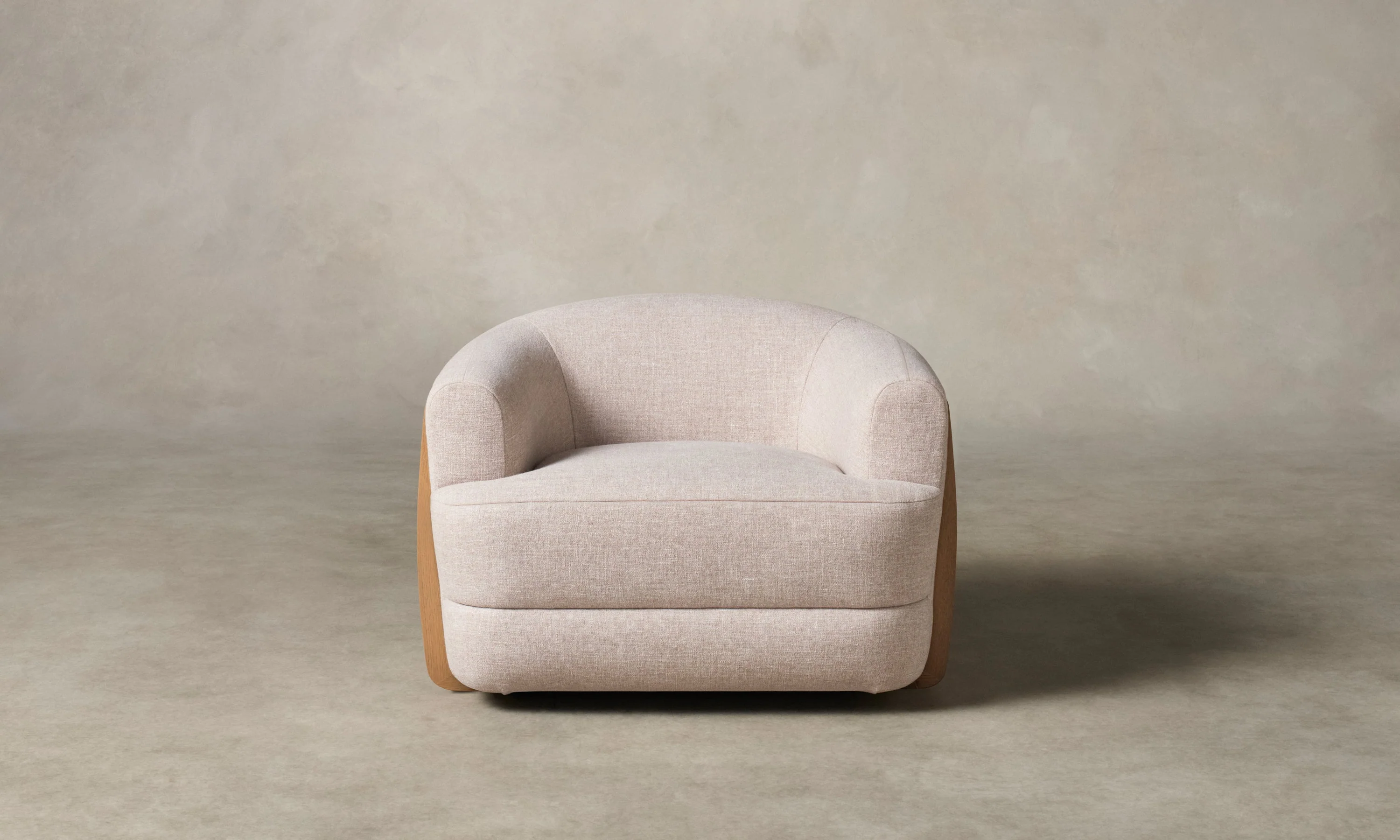 The Vera Chair - Heritage Belgian Linen Petal - Image 3