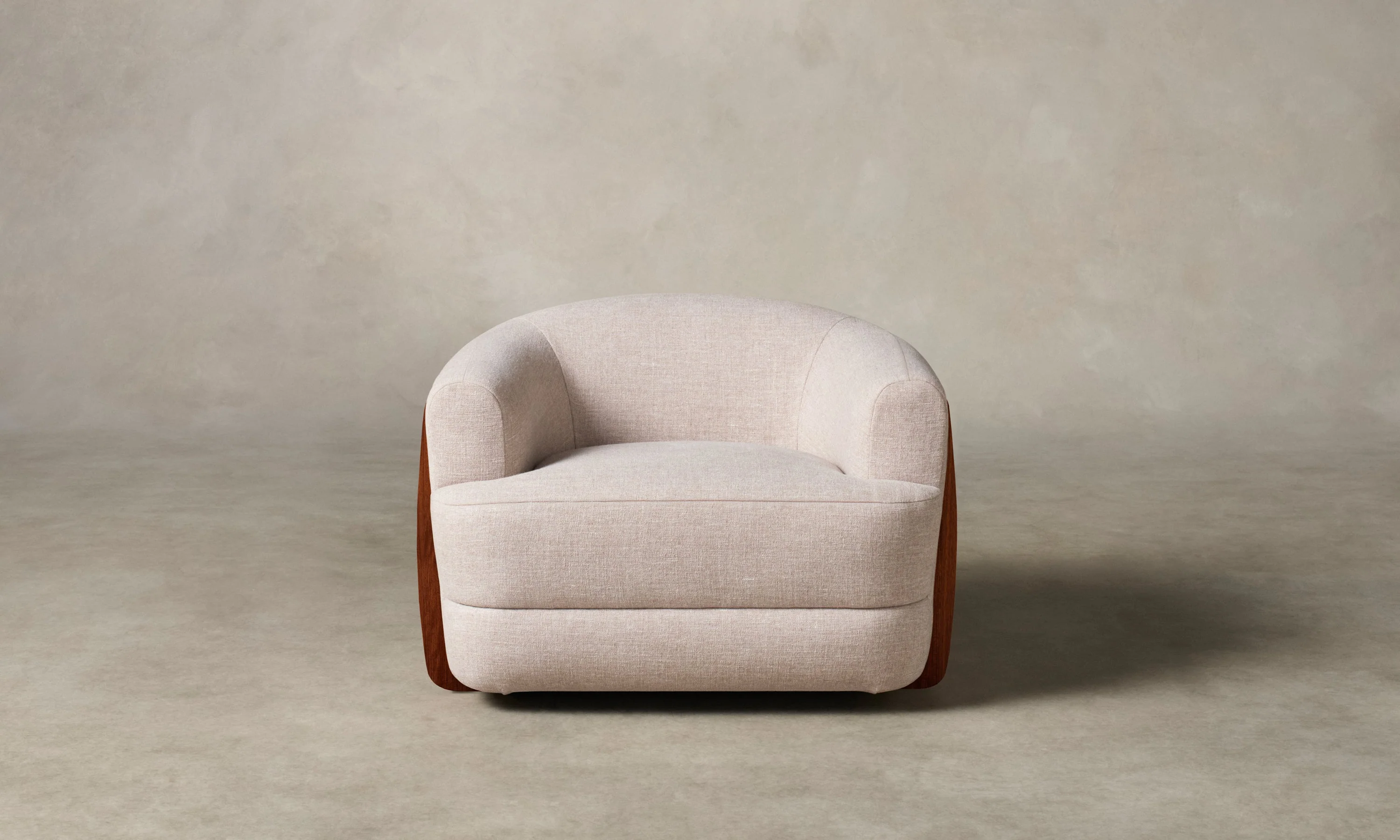 The Vera Chair - Heritage Belgian Linen Petal - Image 4