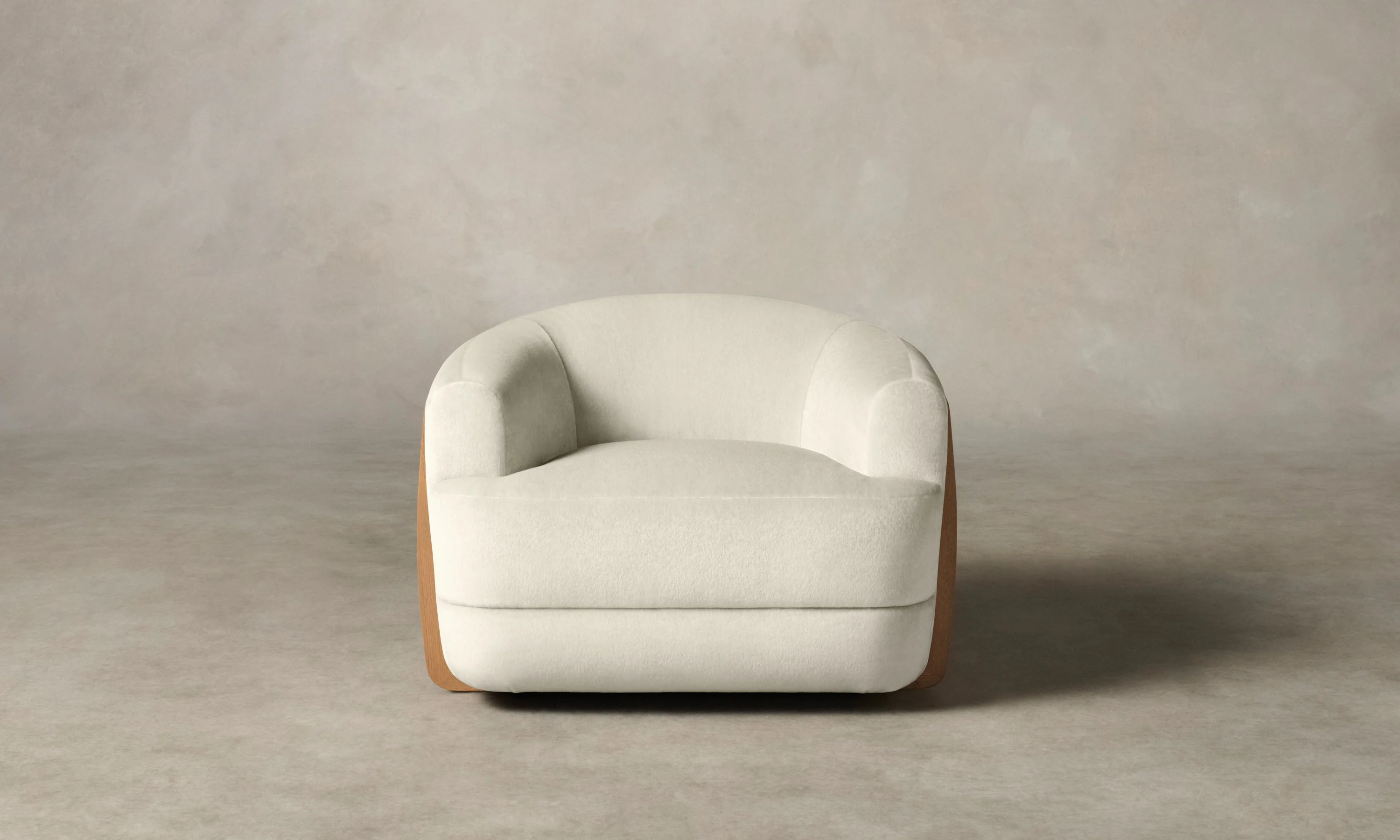 The Vera Chair - Marled Alpaca Velvet Porcelain - Image 3