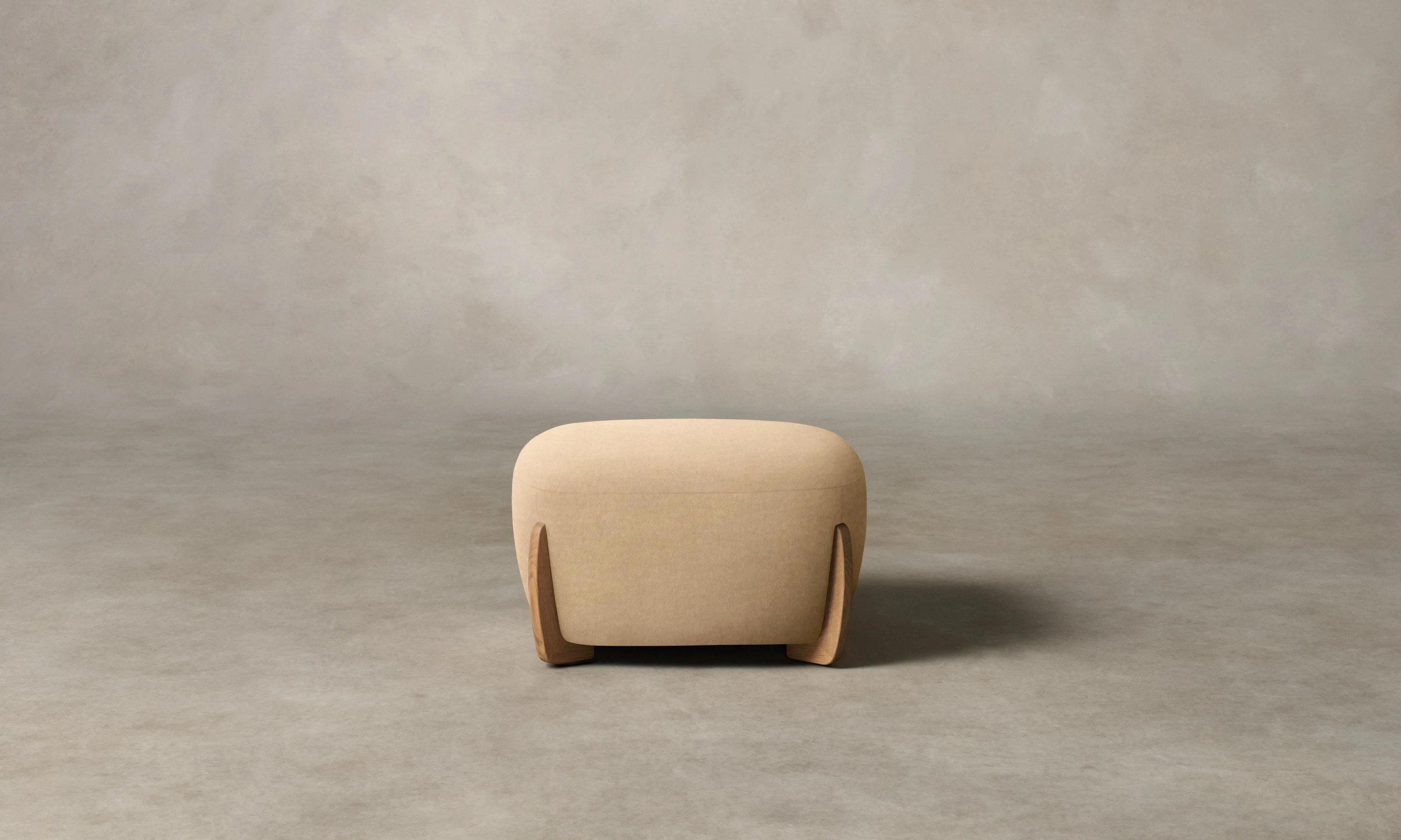 The Vera Ottoman - Deep Pile Mohair Doe - Image 3