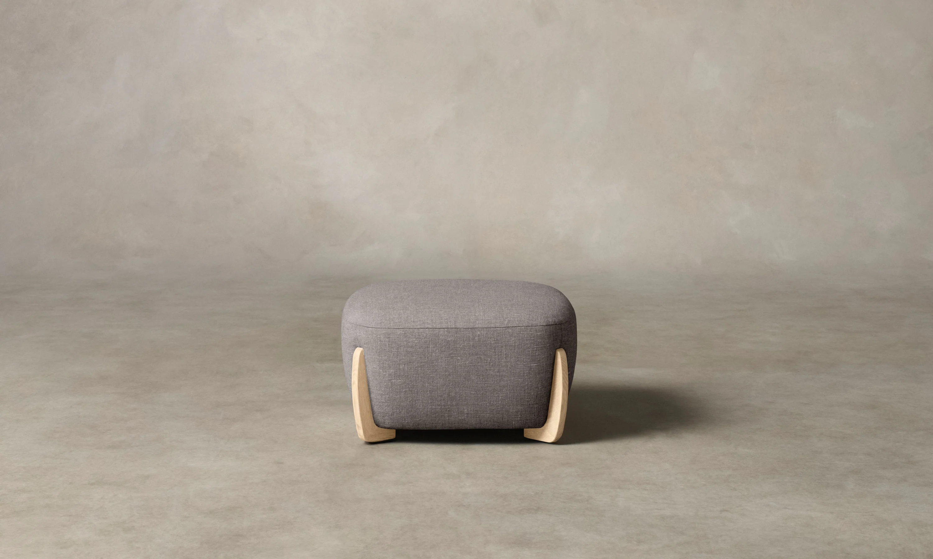 The Vera Ottoman - Heritage Belgian Linen Agate