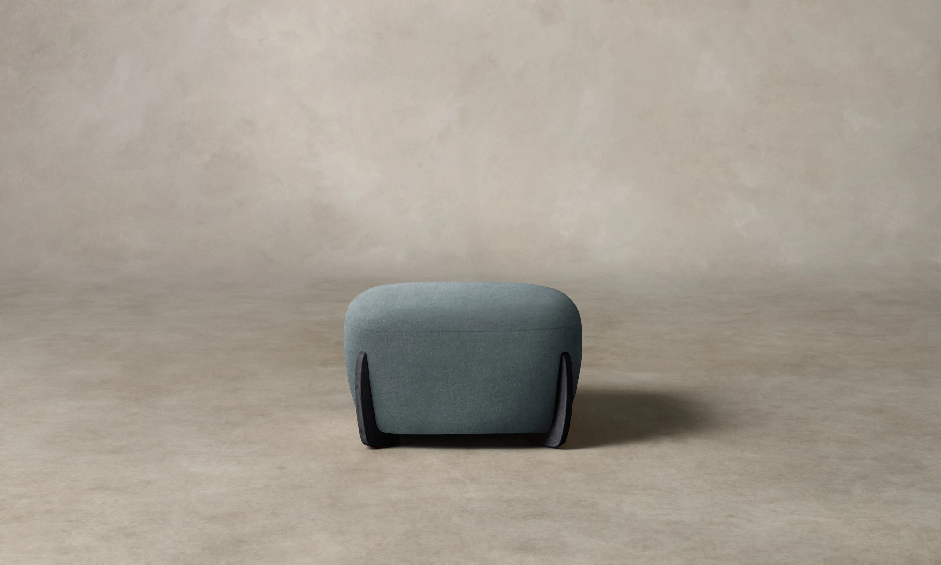 The Vera Ottoman - Mohair Slate Blue - Image 2