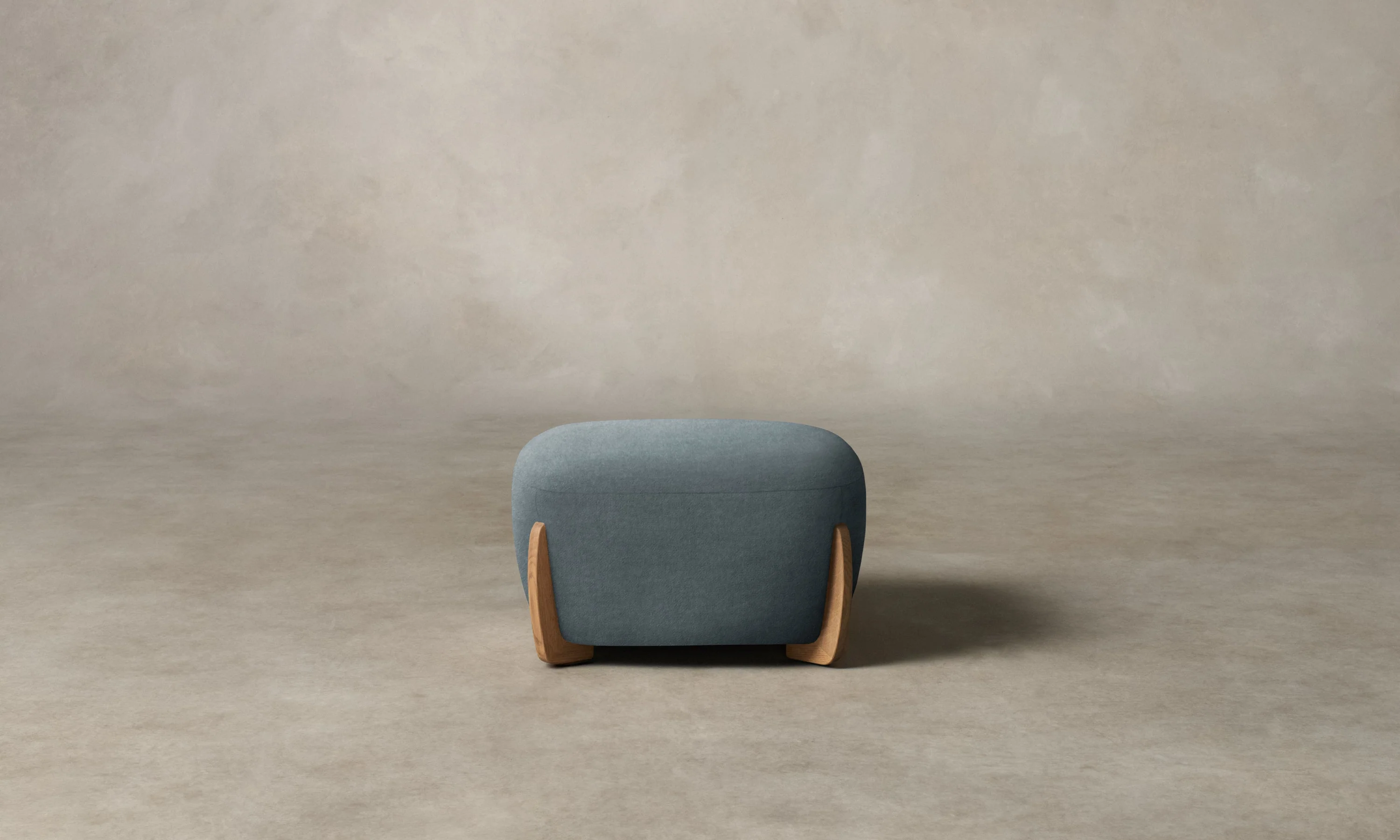 The Vera Ottoman - Mohair Slate Blue - Image 3