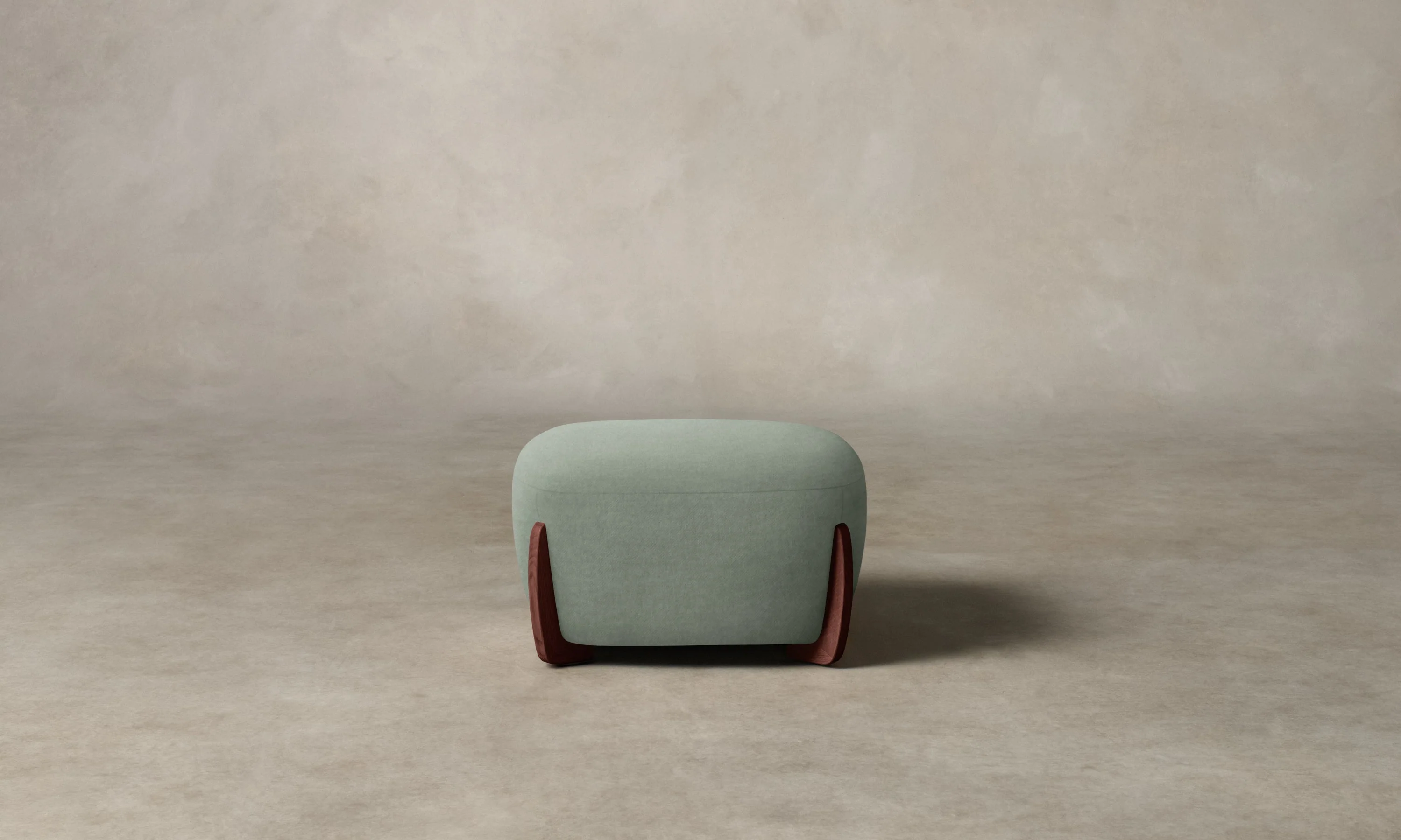 The Vera Ottoman - Performance Velvet Seafoam - Image 4