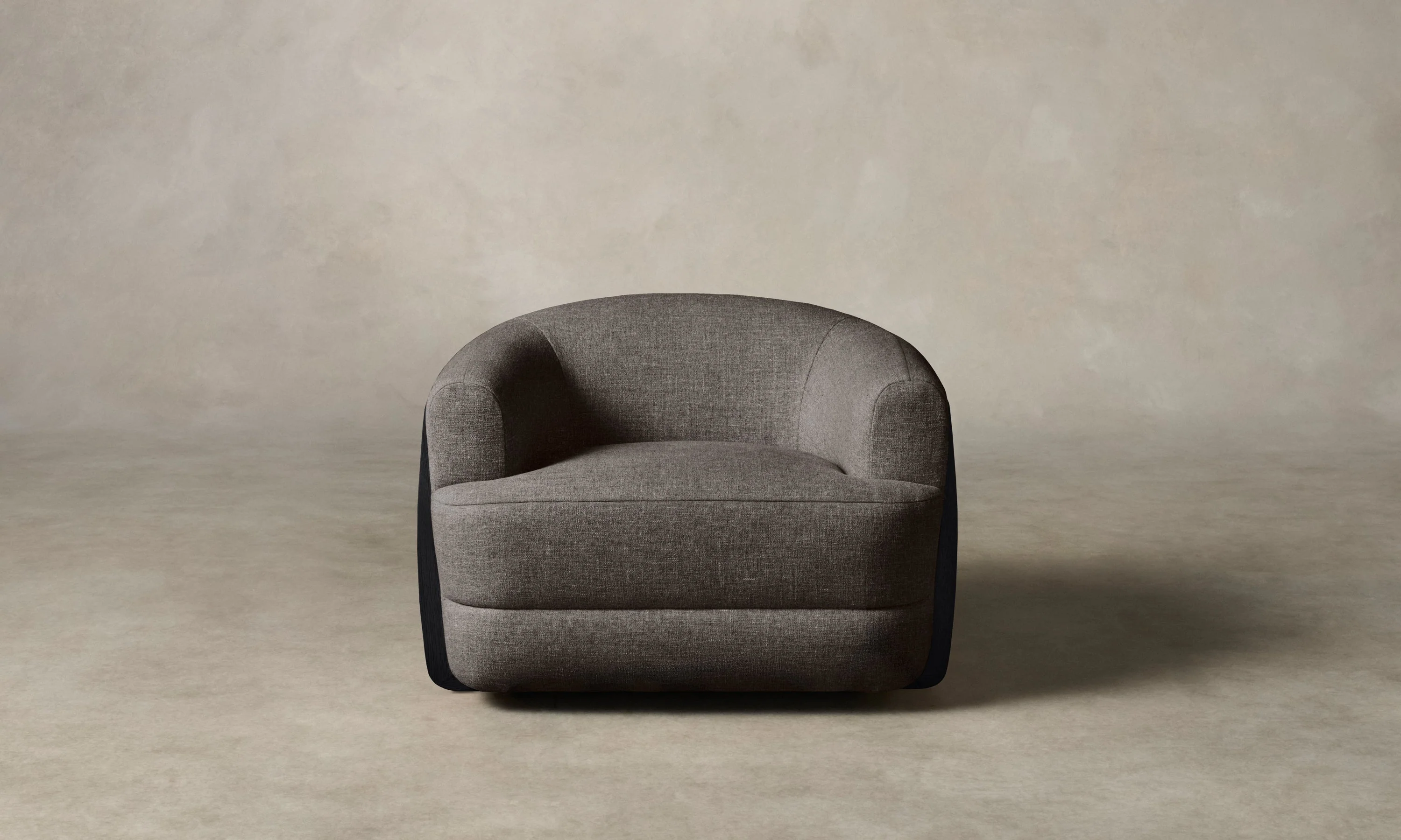 The Vera Swivel Chair - Heritage Belgian Linen Carob - Image 2
