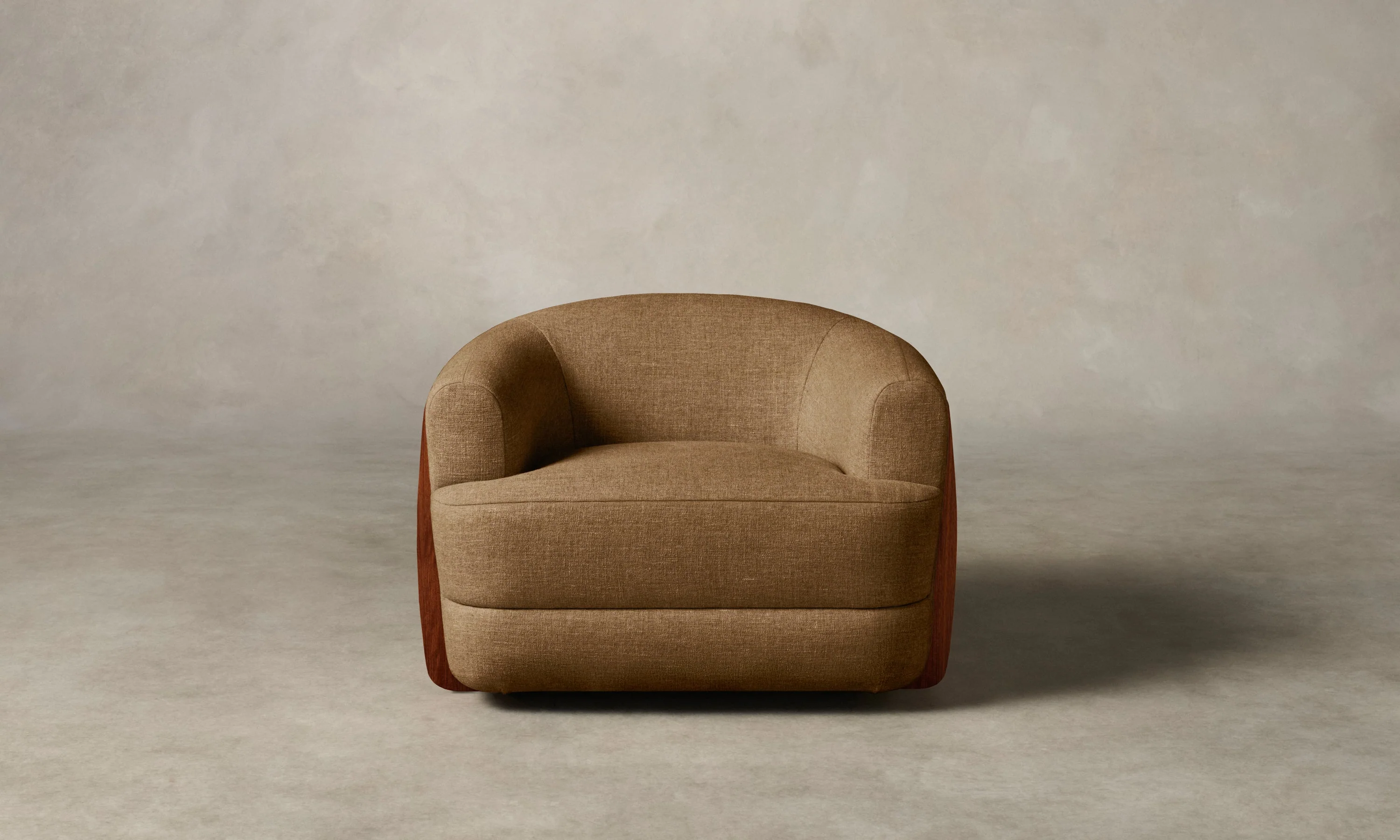 The Vera Swivel Chair - Heritage Belgian Linen Chai - Image 4