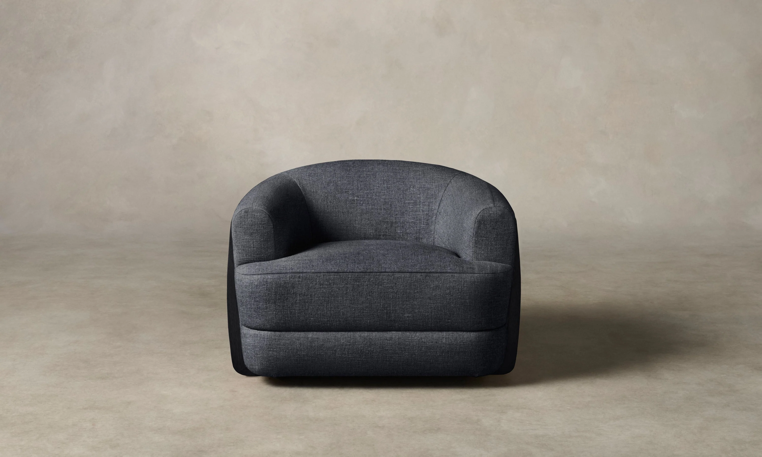 The Vera Swivel Chair - Heritage Belgian Linen Lake - Image 2