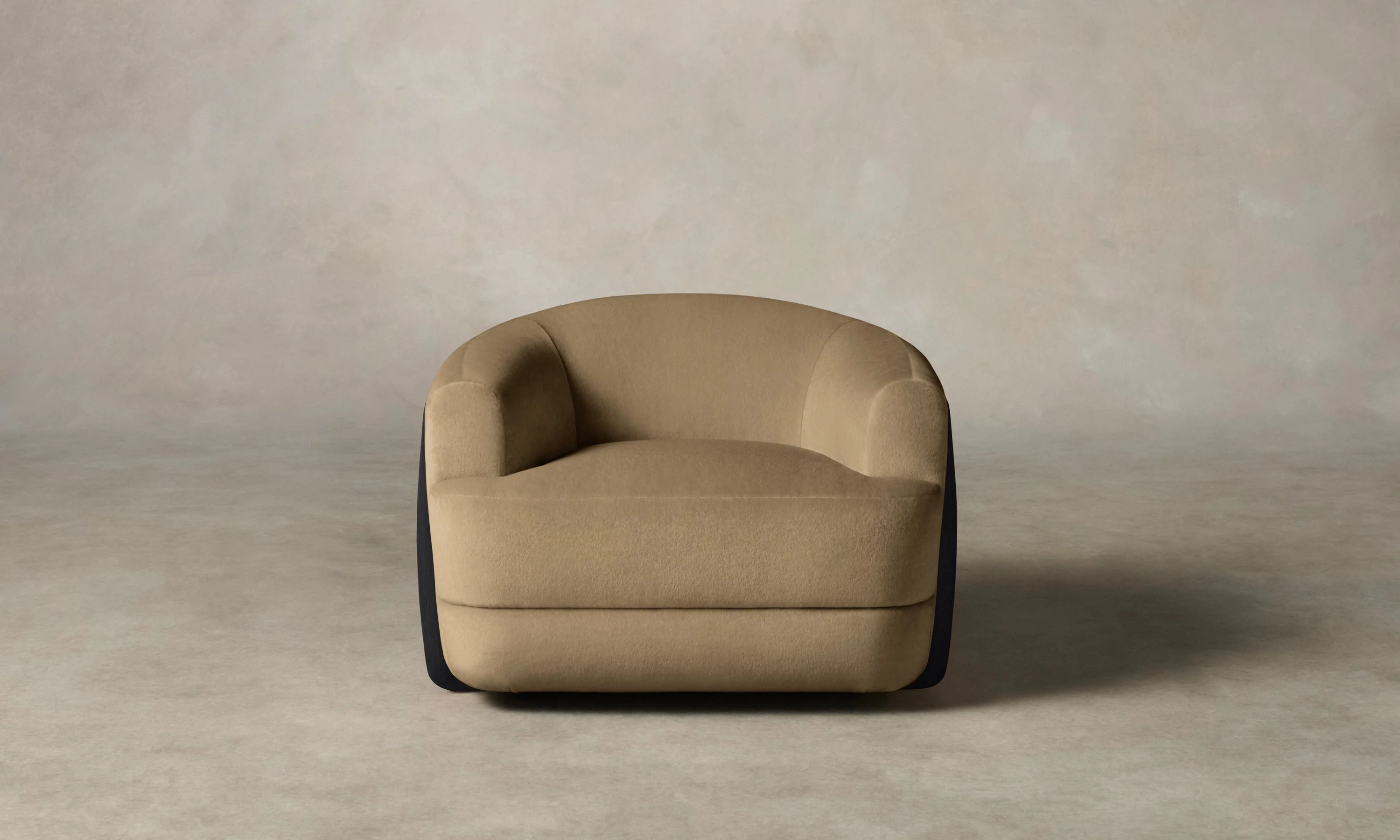 The Vera Swivel Chair - Mohair Almond - Image 2