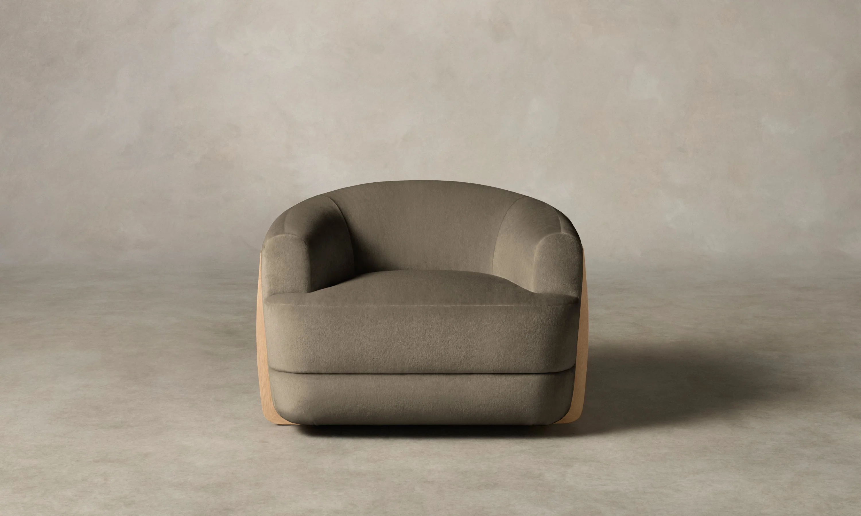 The Vera Swivel Chair - Mohair Fog