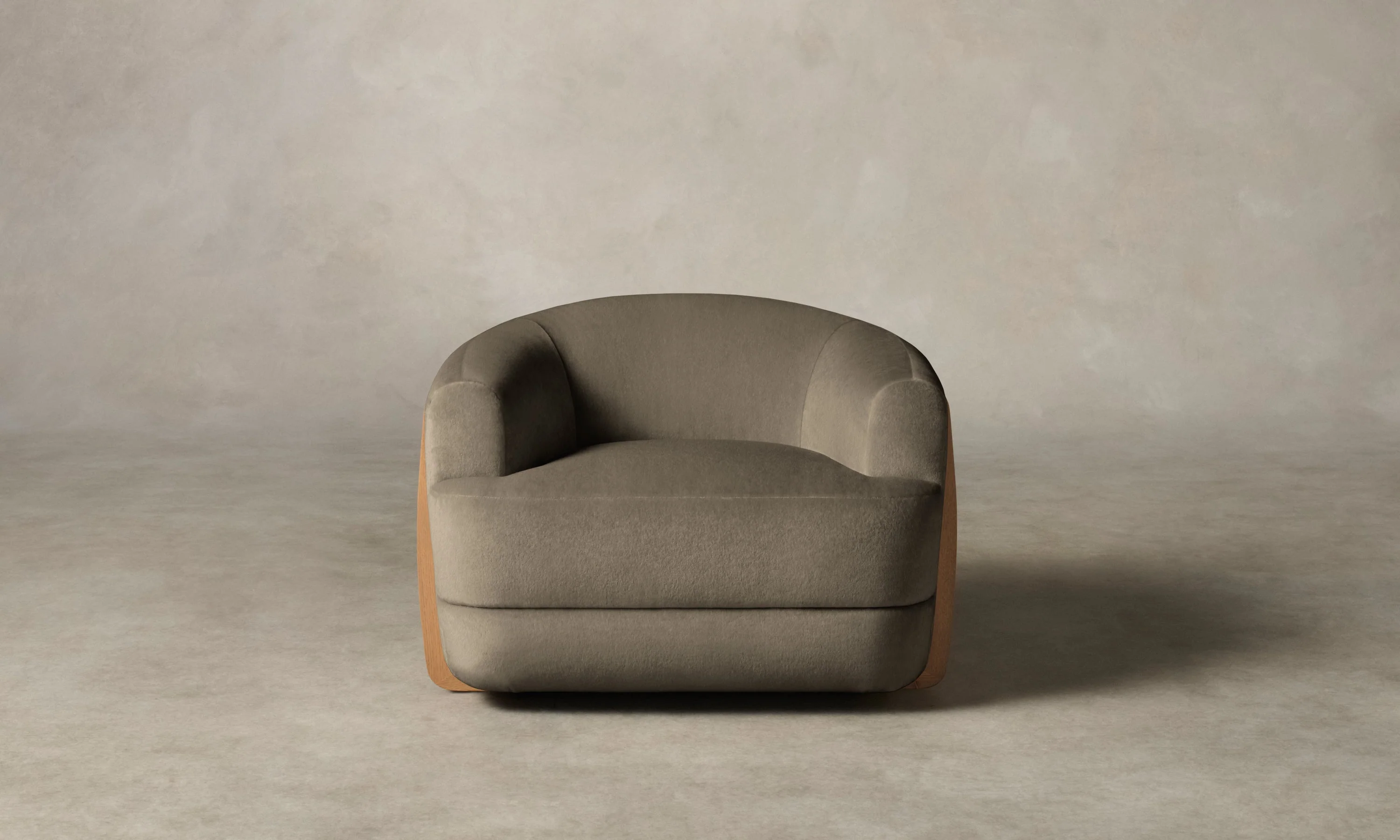 The Vera Swivel Chair - Mohair Fog - Image 3