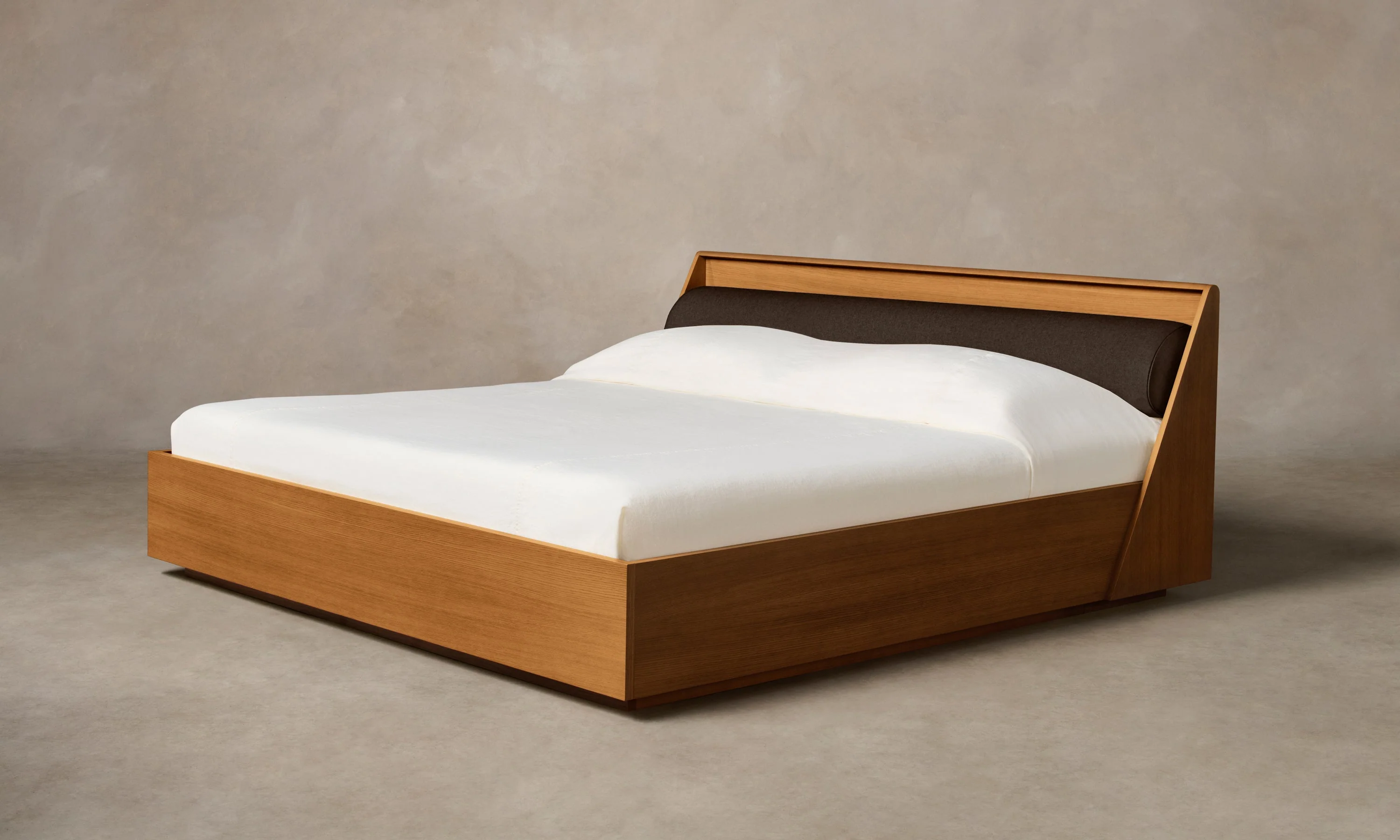 The Verne Bed - Italian Brushed Wool Cocoa - Image 2