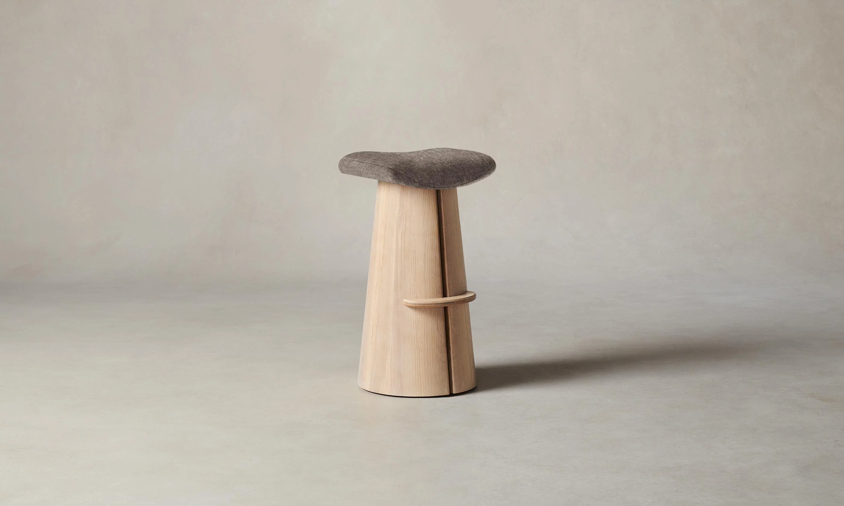 The Weston Bar & Counter Stool - Heritage Belgian Linen Carob