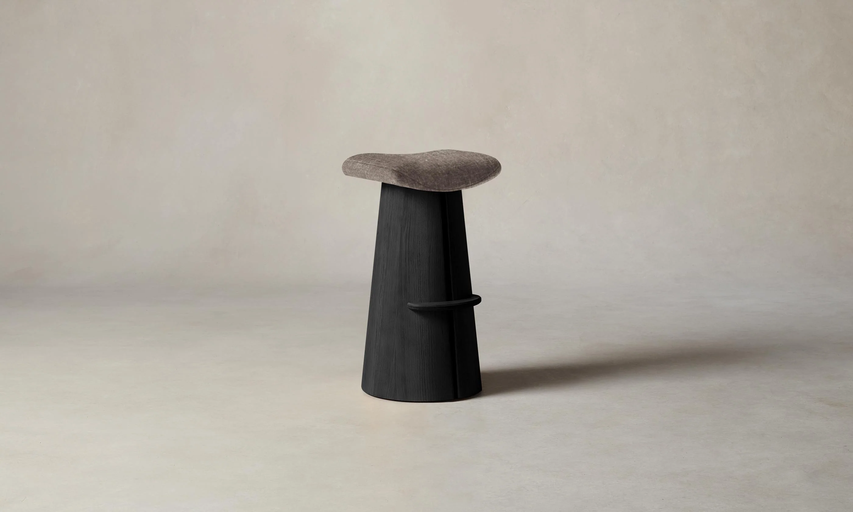 The Weston Bar & Counter Stool - Heritage Belgian Linen Carob - Image 3