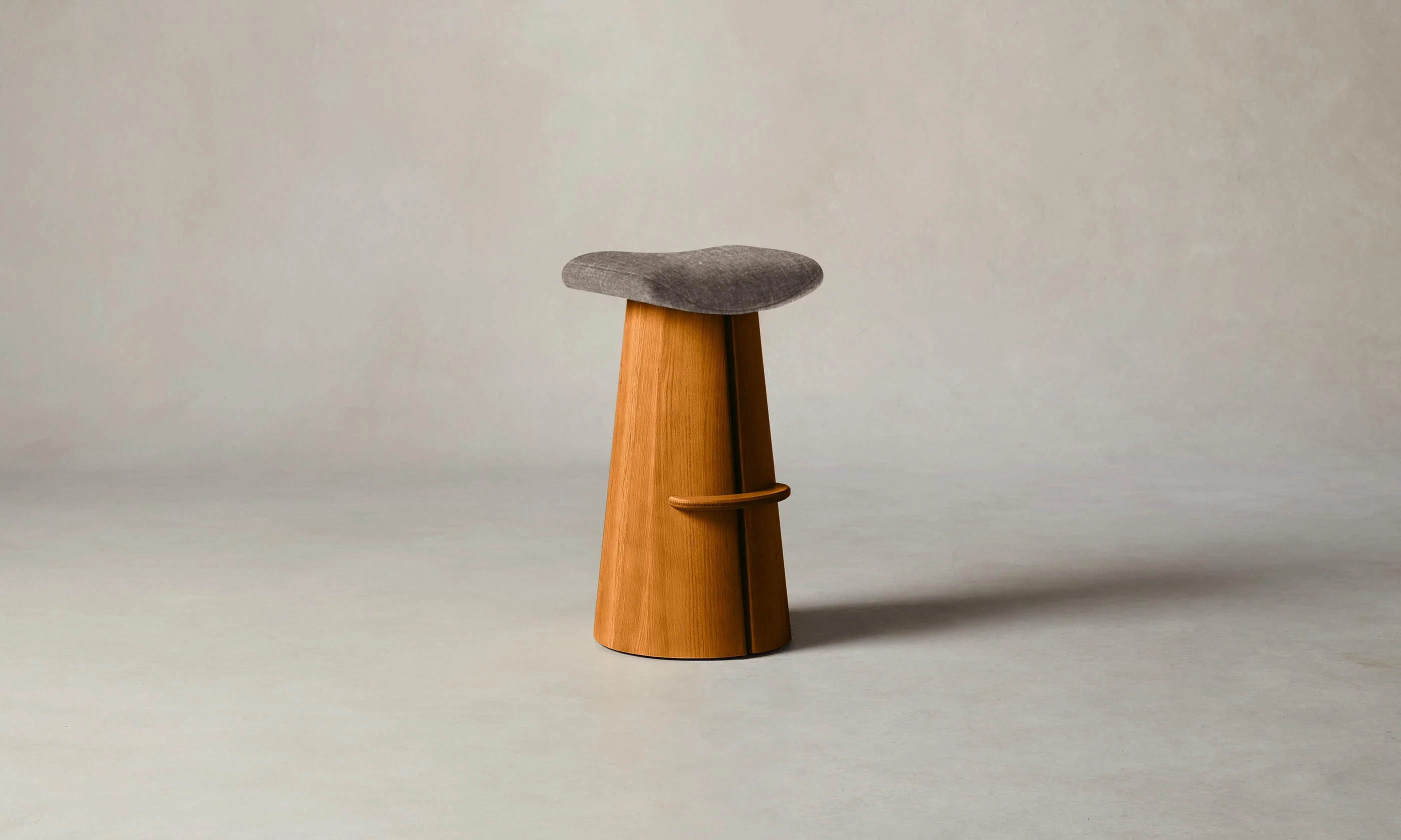 The Weston Bar & Counter Stool - Heritage Belgian Linen Carob - Image 4