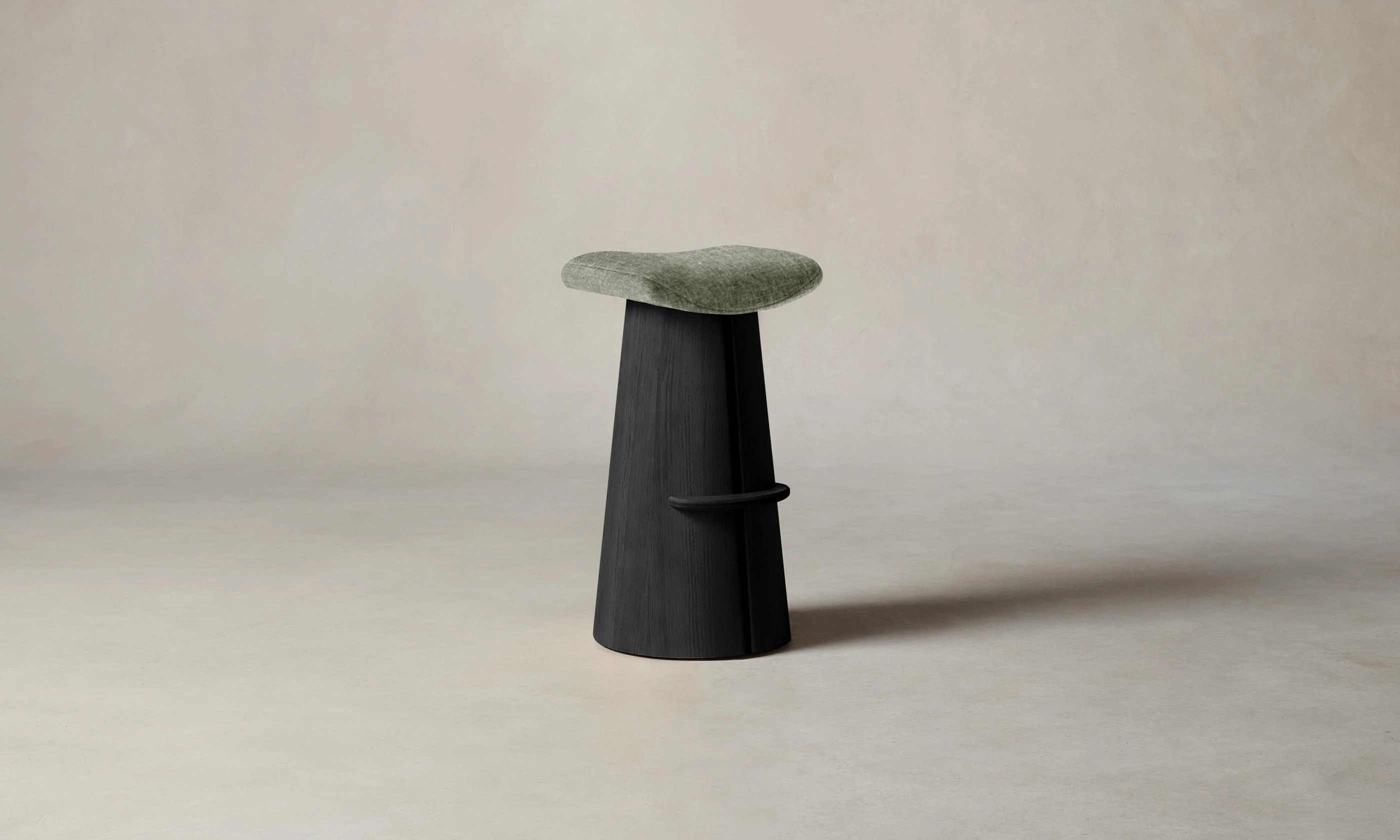 The Weston Bar & Counter Stool - Heritage Belgian Linen Thyme - Image 3