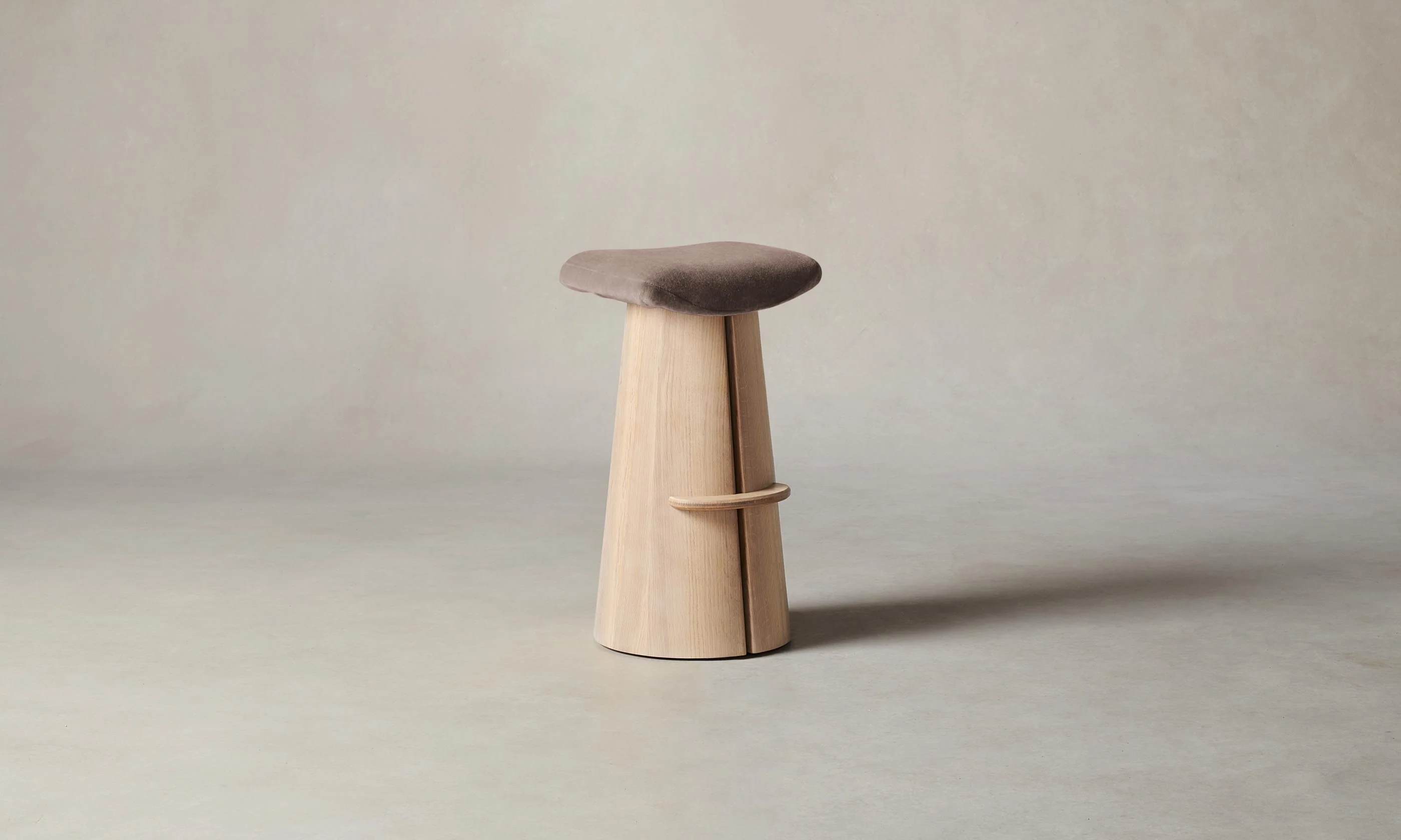 The Weston Bar & Counter Stool - Mohair Peony