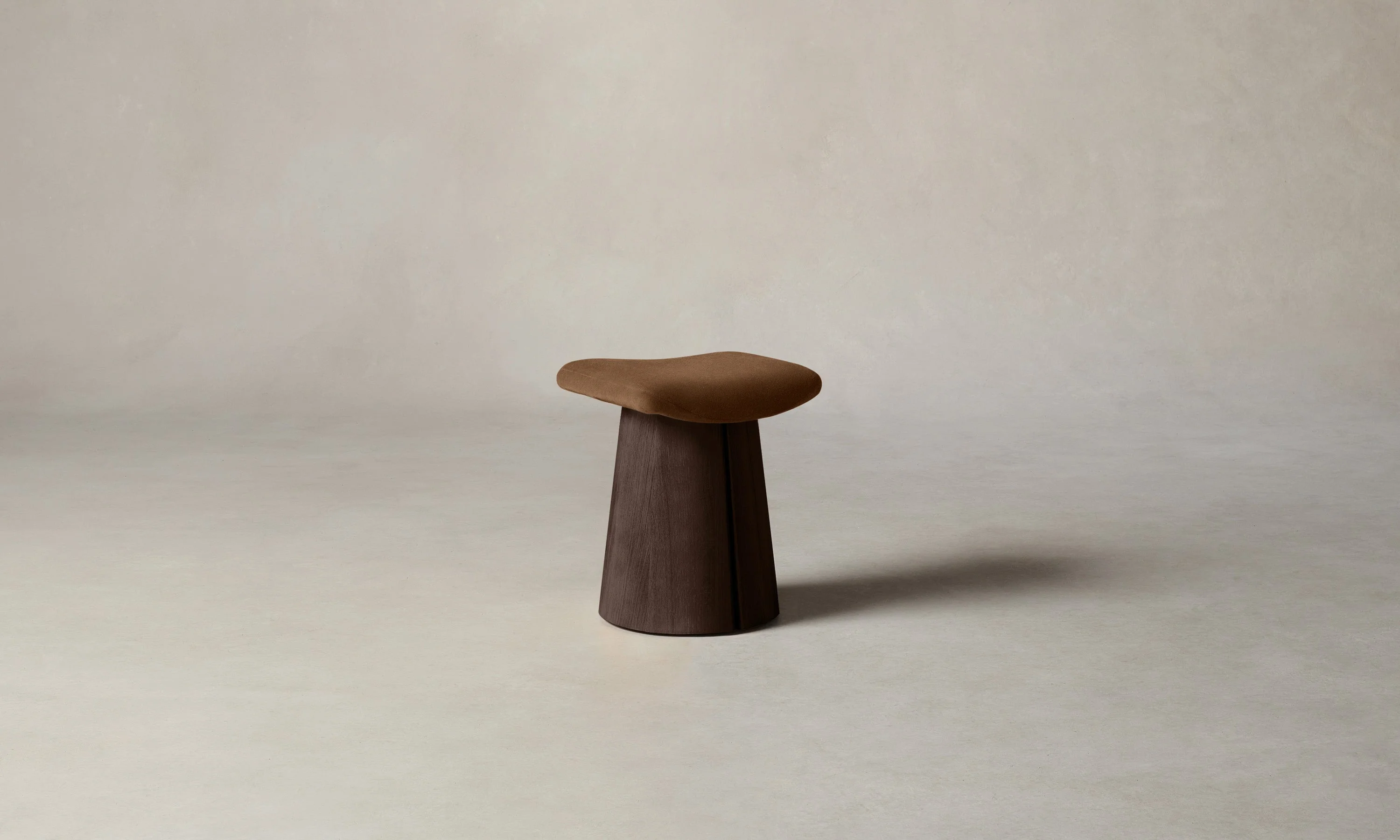 The Weston Stool - Marled Alpaca Velvet Whiskey - Image 2