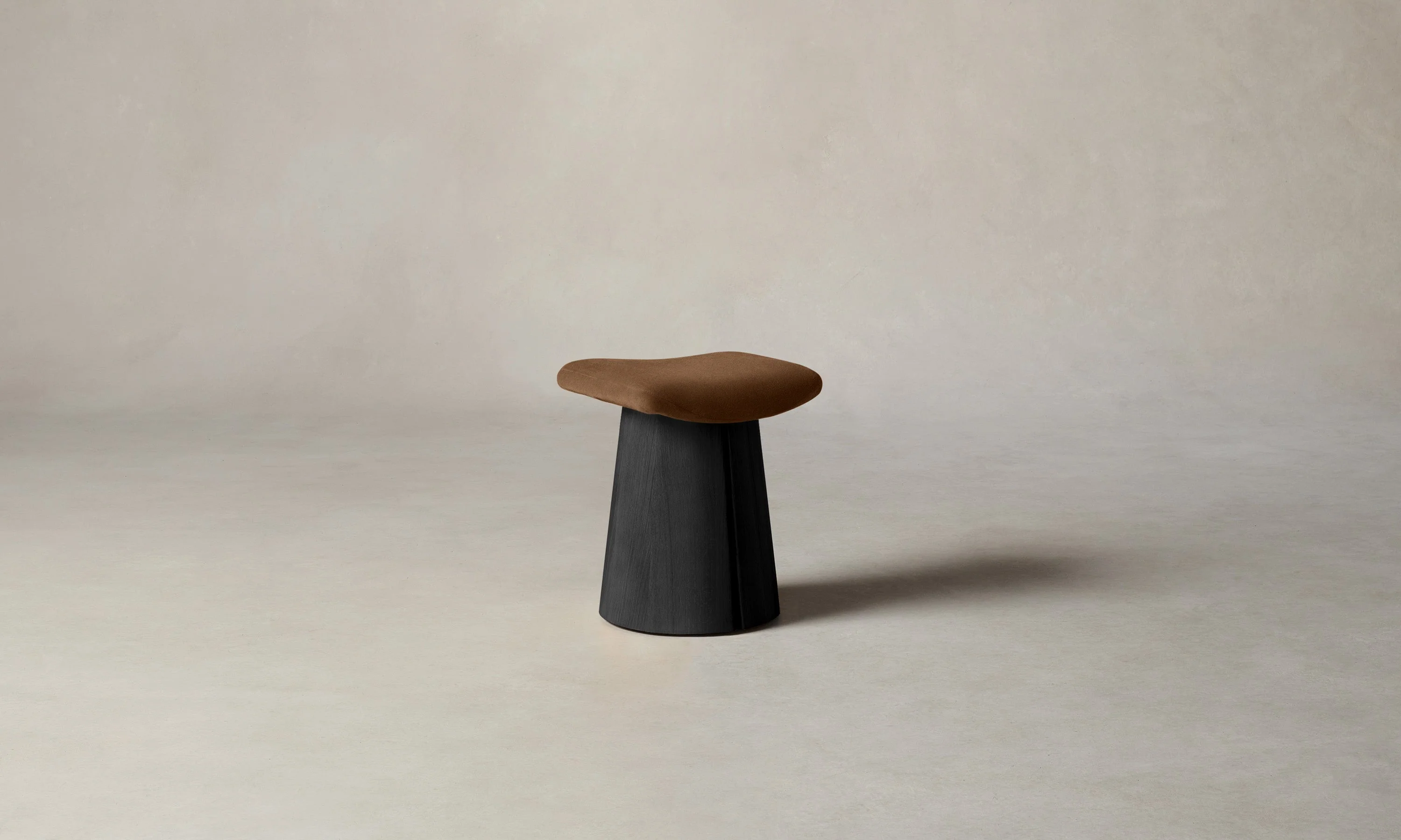The Weston Stool - Marled Alpaca Velvet Whiskey - Image 3