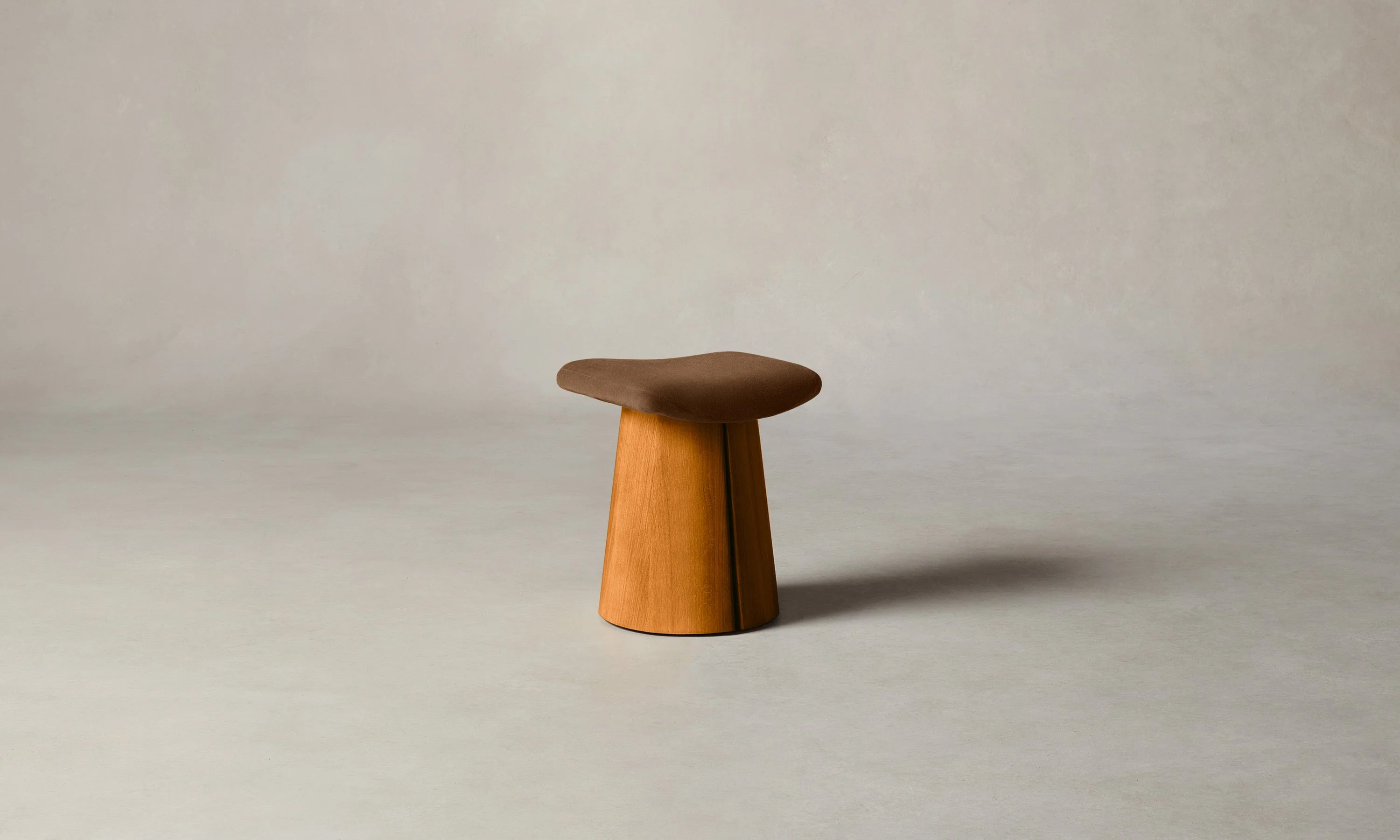 The Weston Stool - Marled Alpaca Velvet Whiskey - Image 4
