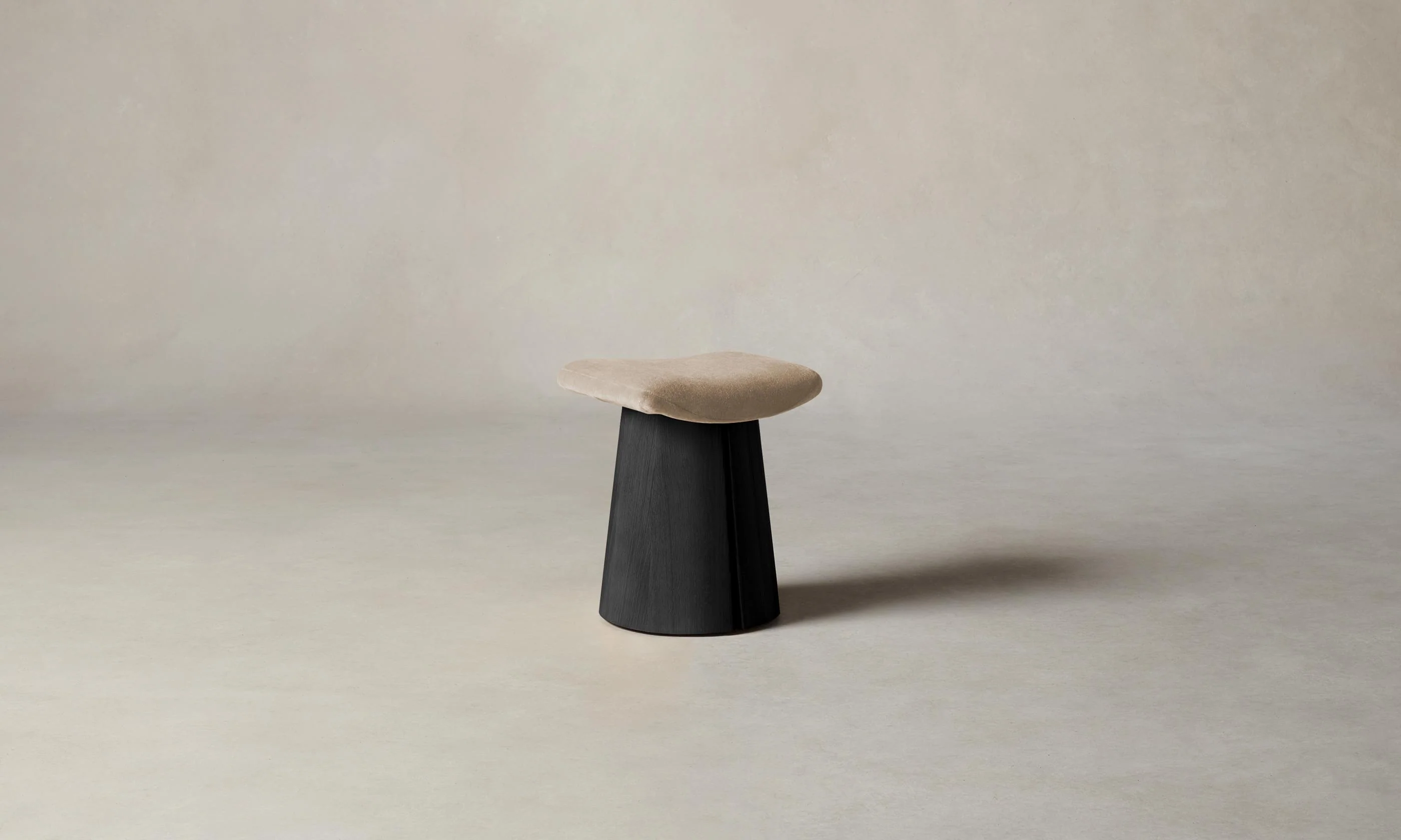 The Weston Stool - Mohair Almond - Image 3
