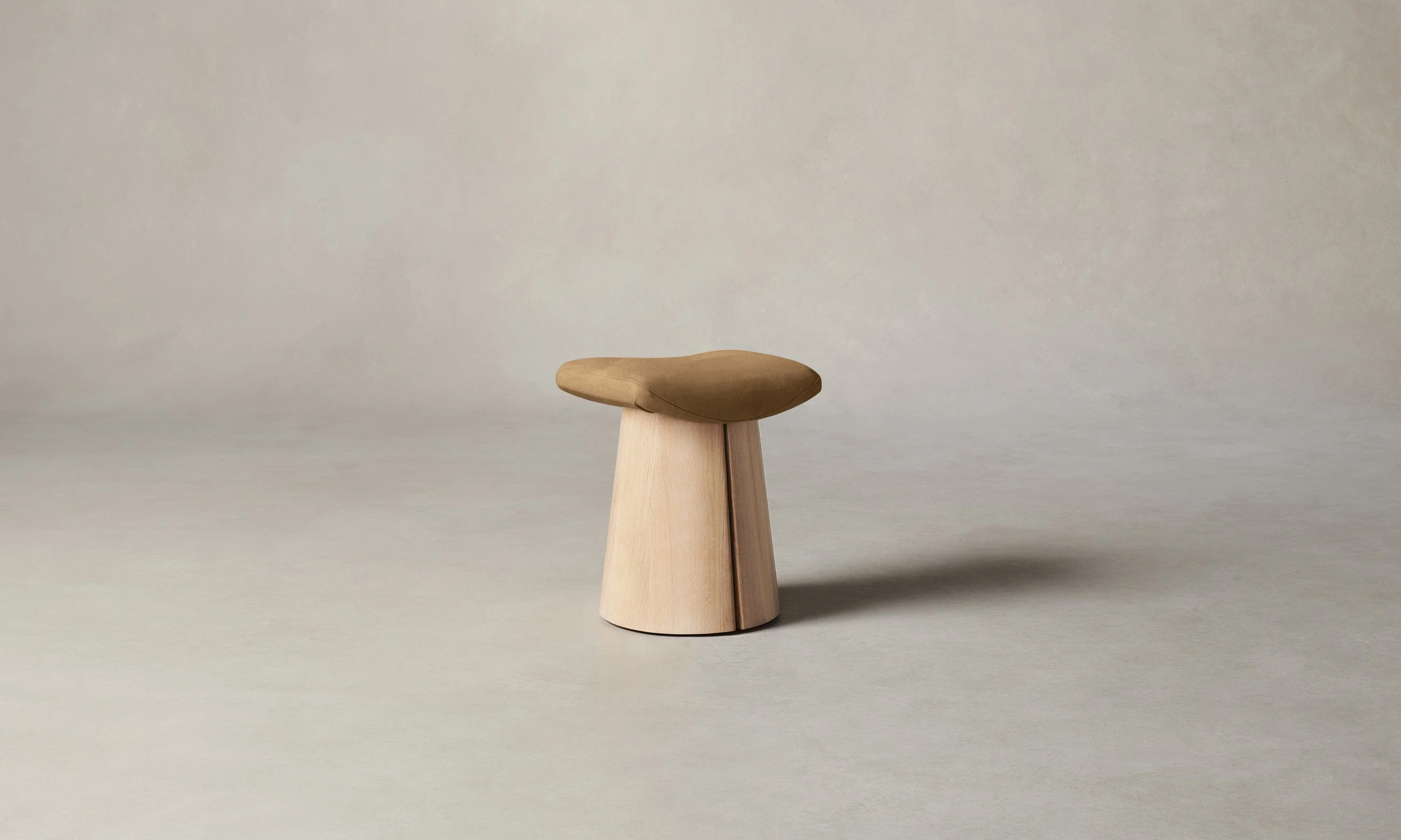 The Weston Stool - Nubuck Leather Rye